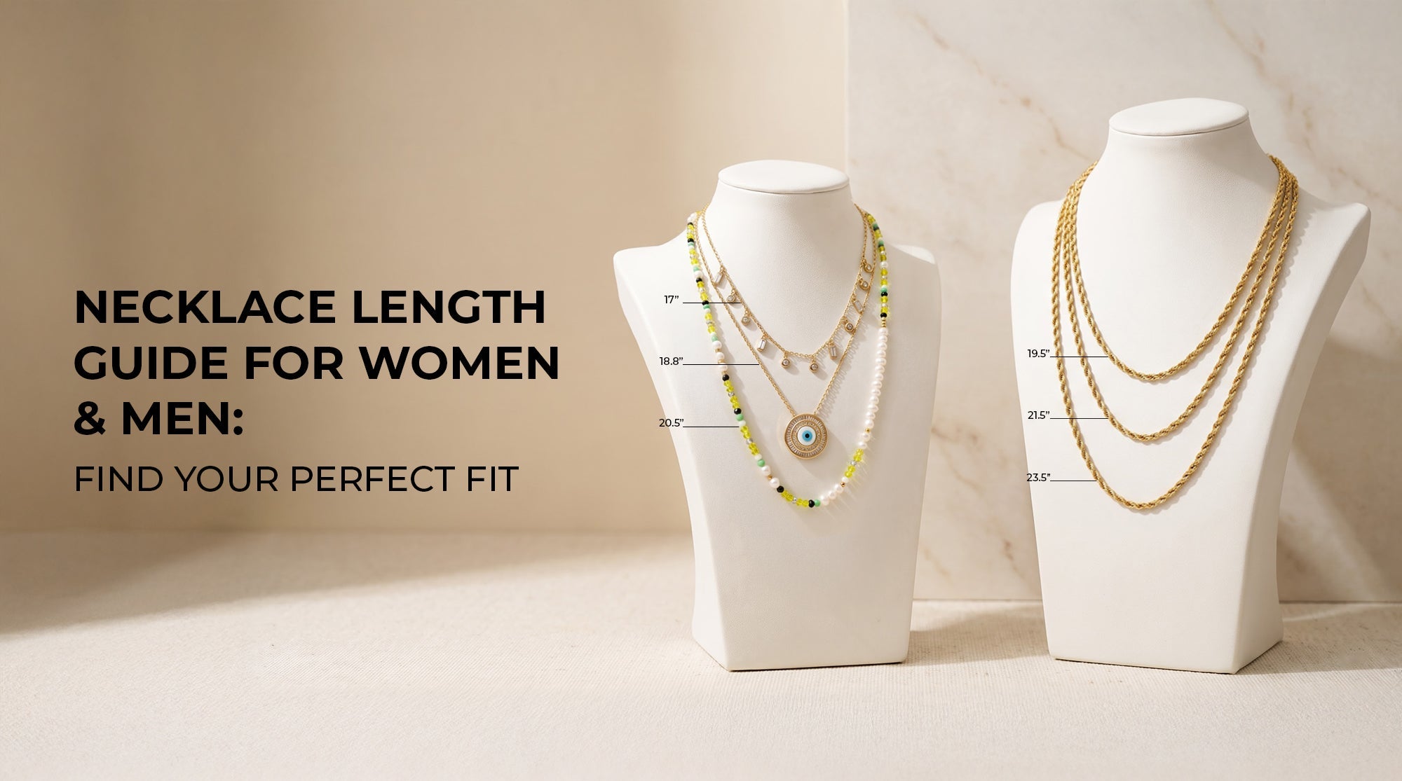 Necklace Length Guide for Women & Men: Find Your Perfect Fit