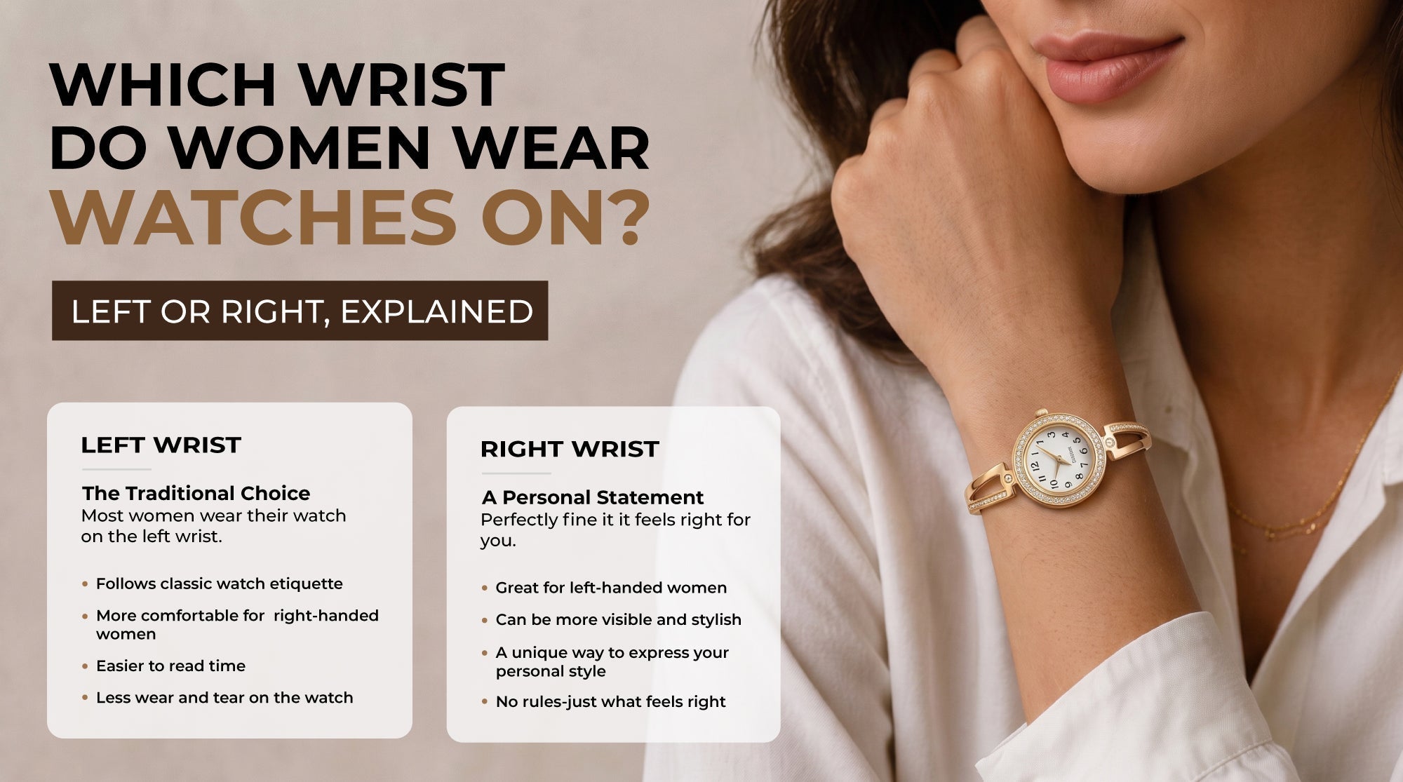 Which Wrist Do Women Wear Watches On? Left or Right, Explained