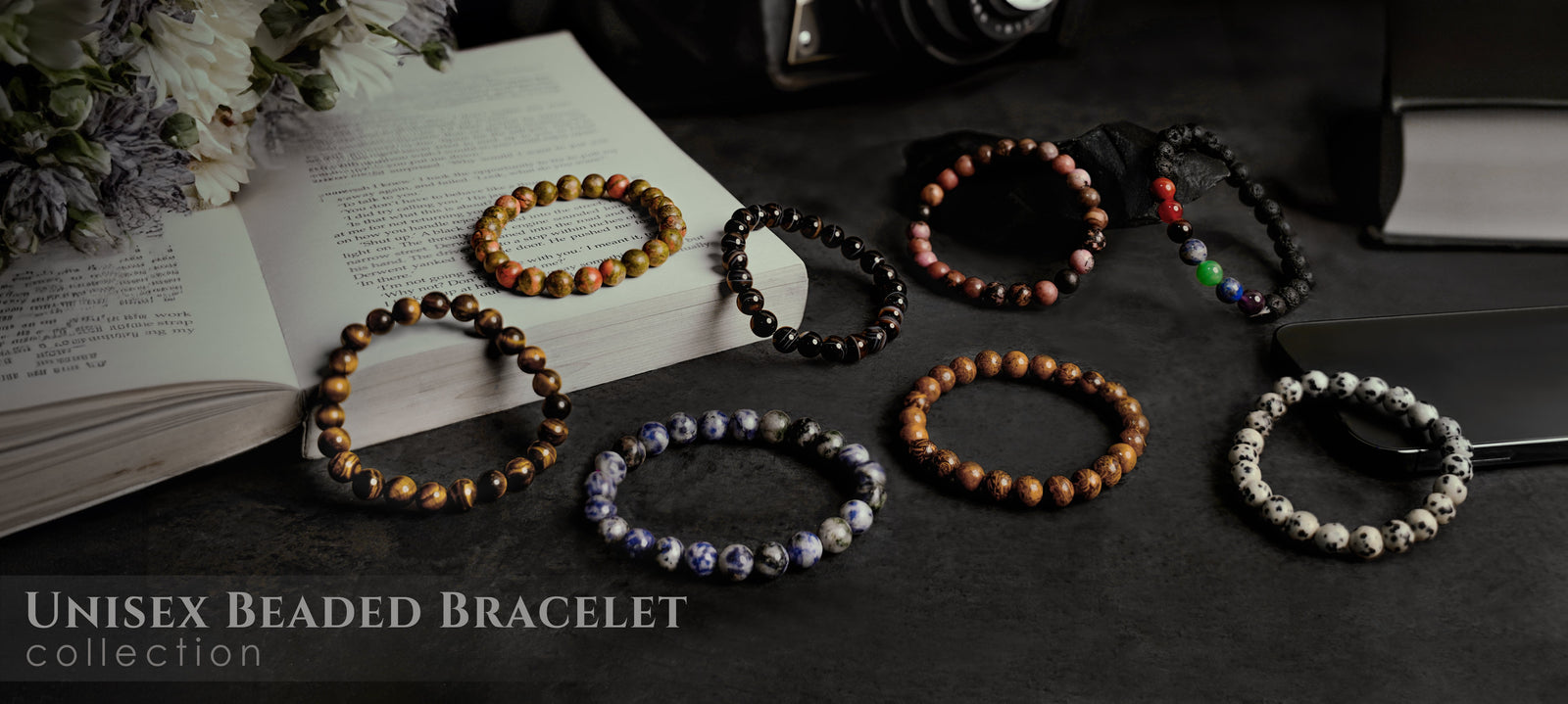 Beaded bracelets collection featuring handcrafted, vibrant, and elegant designs for versatility.