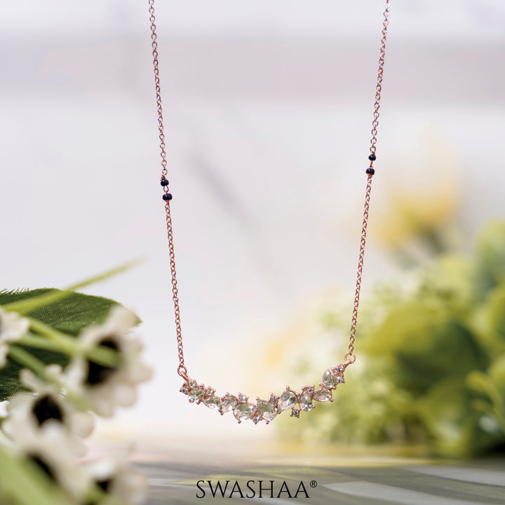 Meera Rosegold Plated Mangalsutra