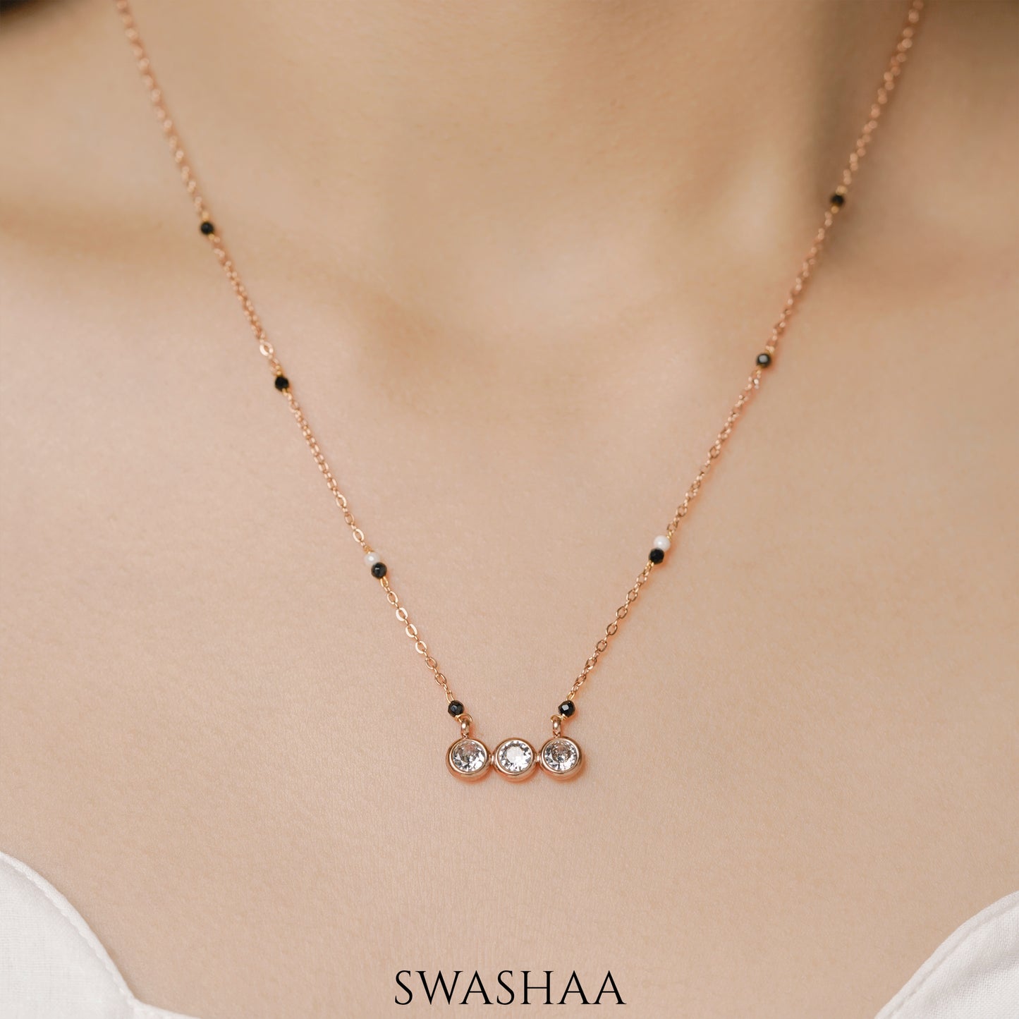 Sarka Rosegold Plated Mangalsutra