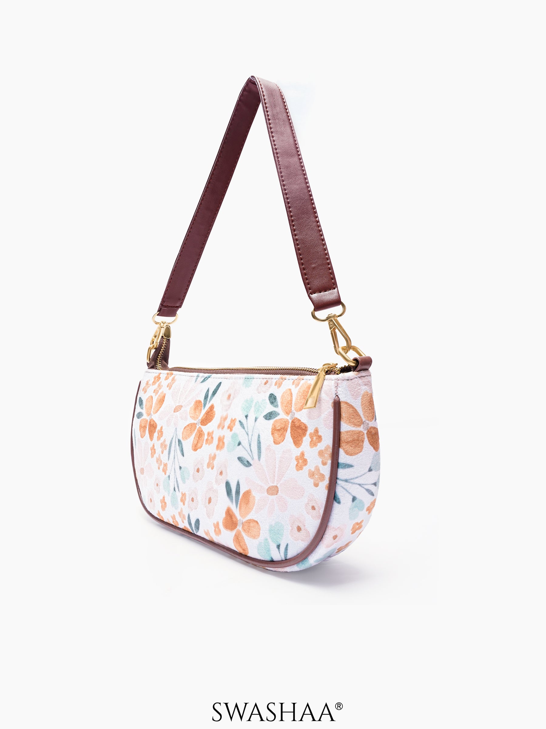 Aster Petal Print Women's Swinger Bag