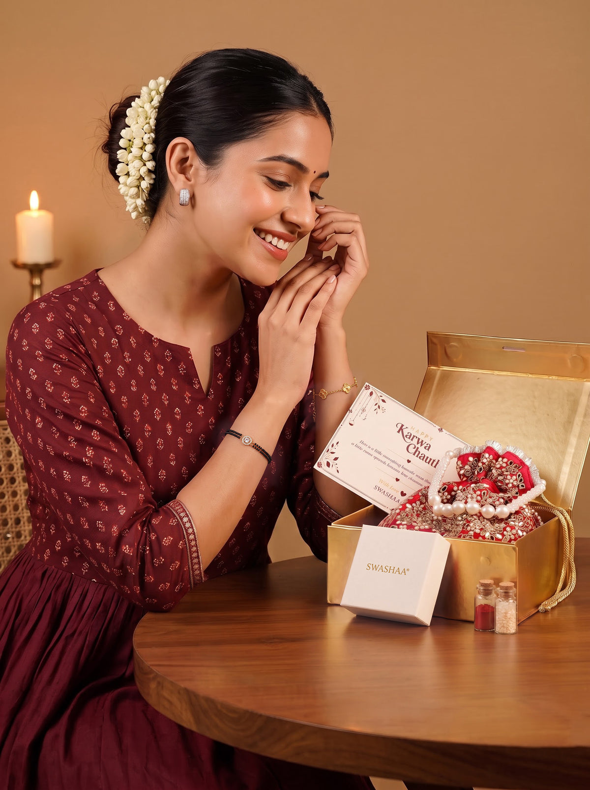 Founders Pick Aashirya Karwa Chauth Customized Jewellery Hamper