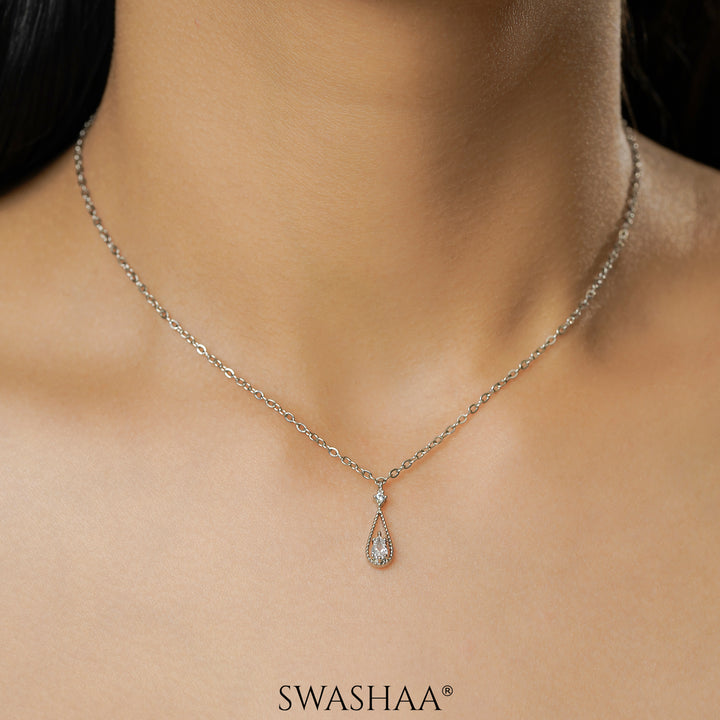Abeera Silver Necklace