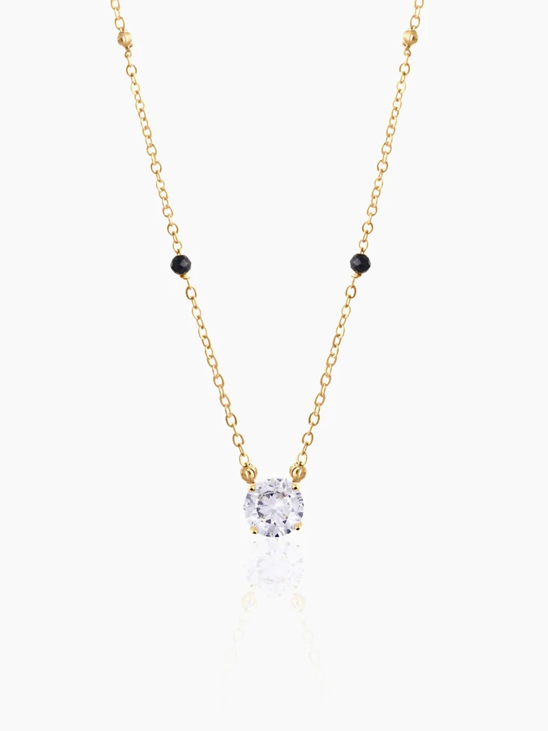 Adia Diamond Solitaire 18K Gold Plated Mangalsutra