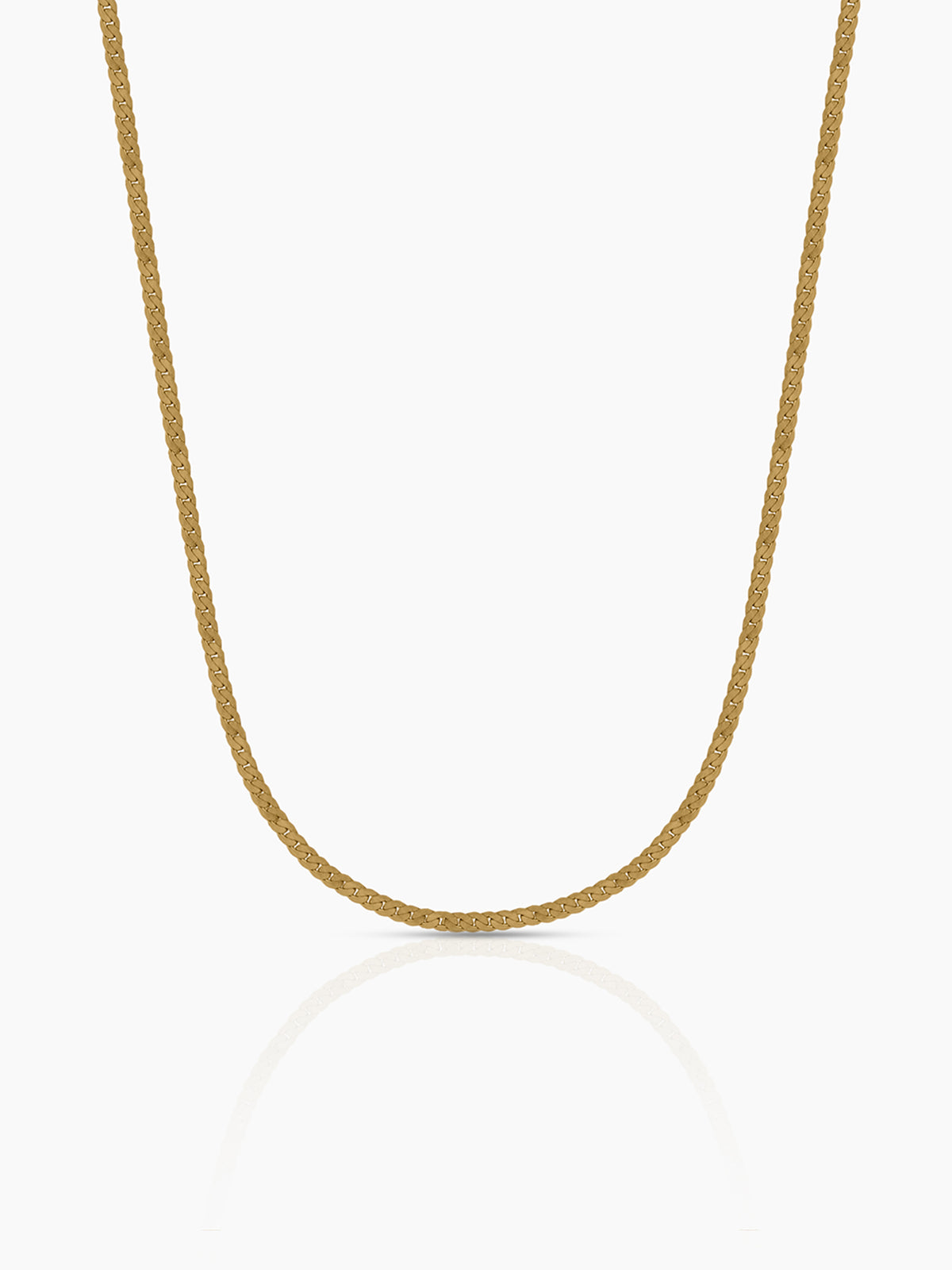 Airo Minimal Classic Structured Design 18k Gold Plated Women's Chain