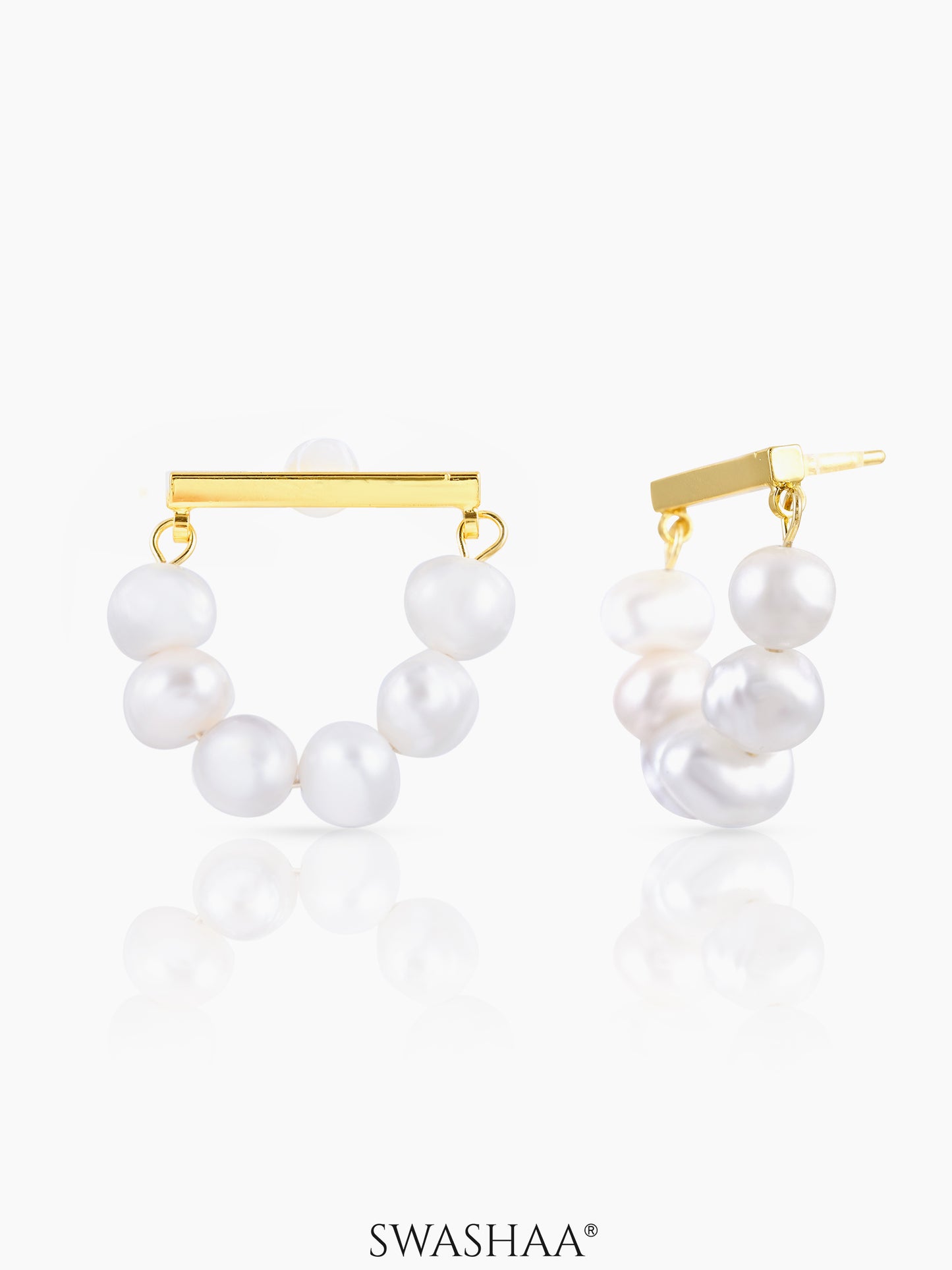 Akoya Pearl 18K Gold Plated Earrings