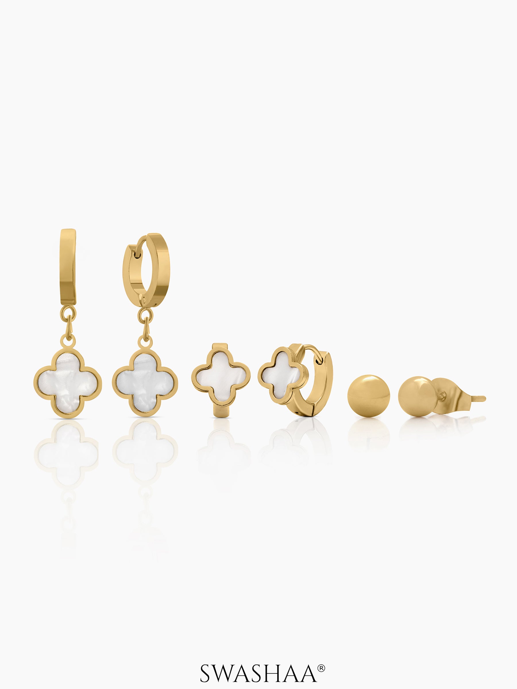 Aldo Clover Earring Set