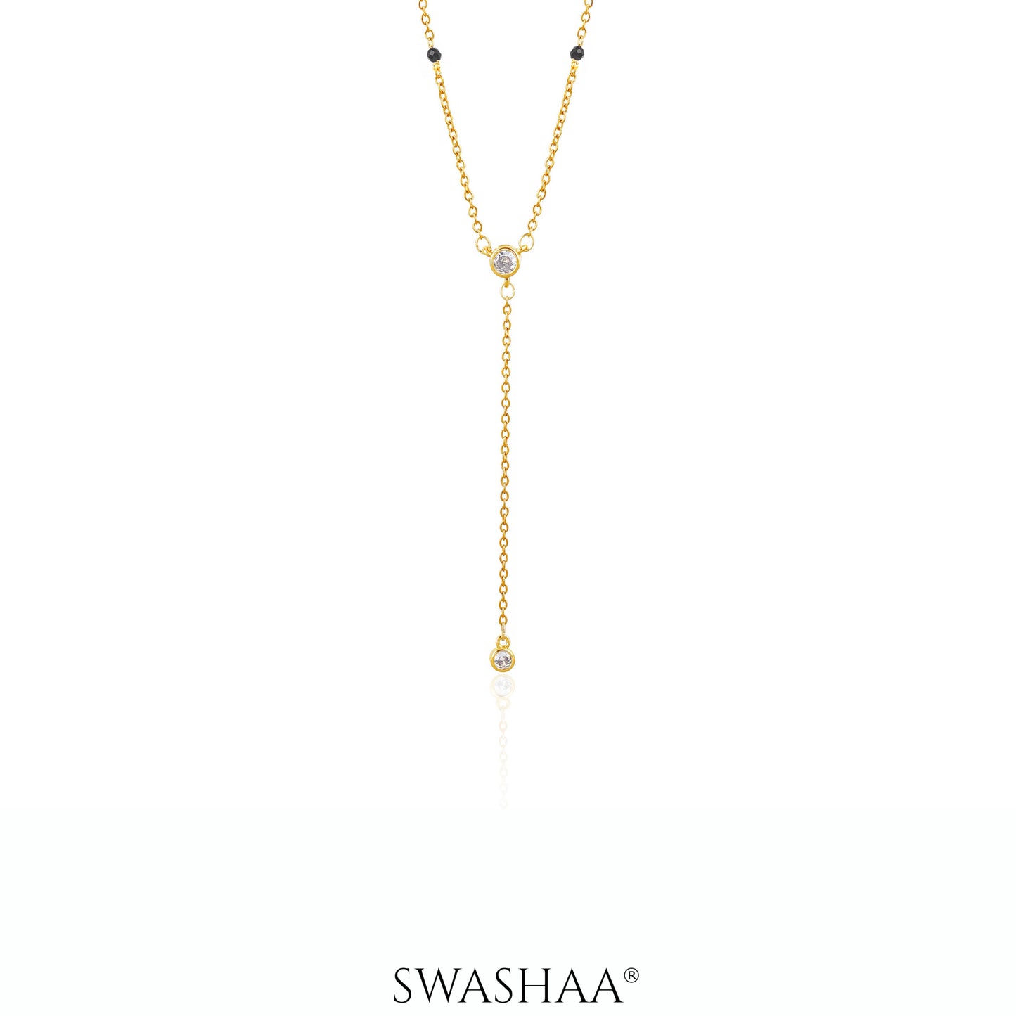 Aleeia Solitaire Drop 18K Gold Plated Mangalsutra