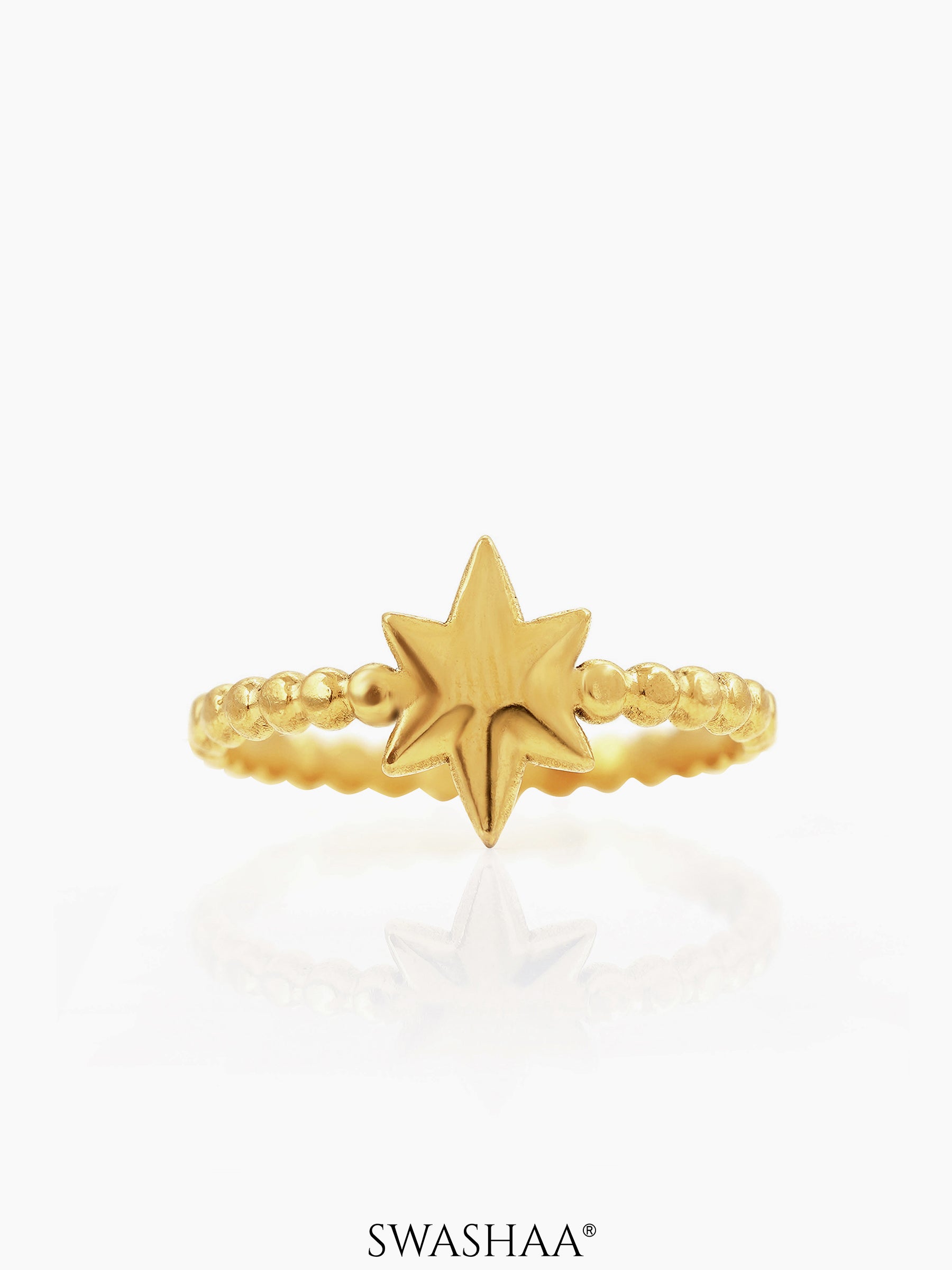 Alessio Star 18K Gold Plated Ring