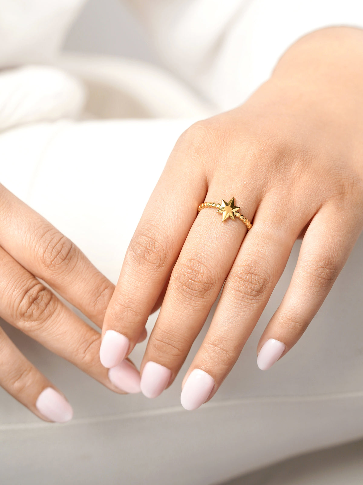 Alessio Star 18K Gold Plated Ring