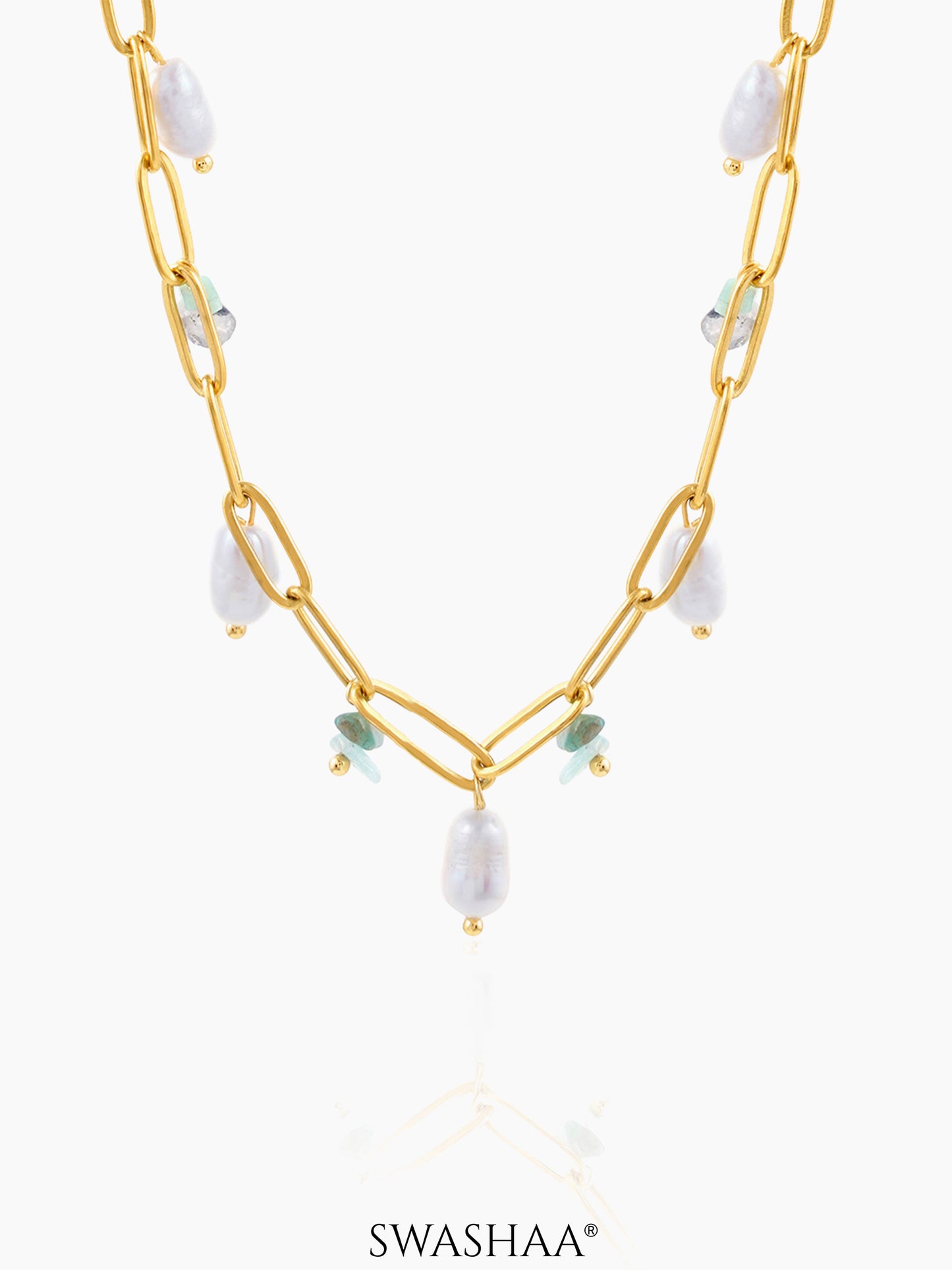 Alka Pearl 18K Gold Plated Necklace