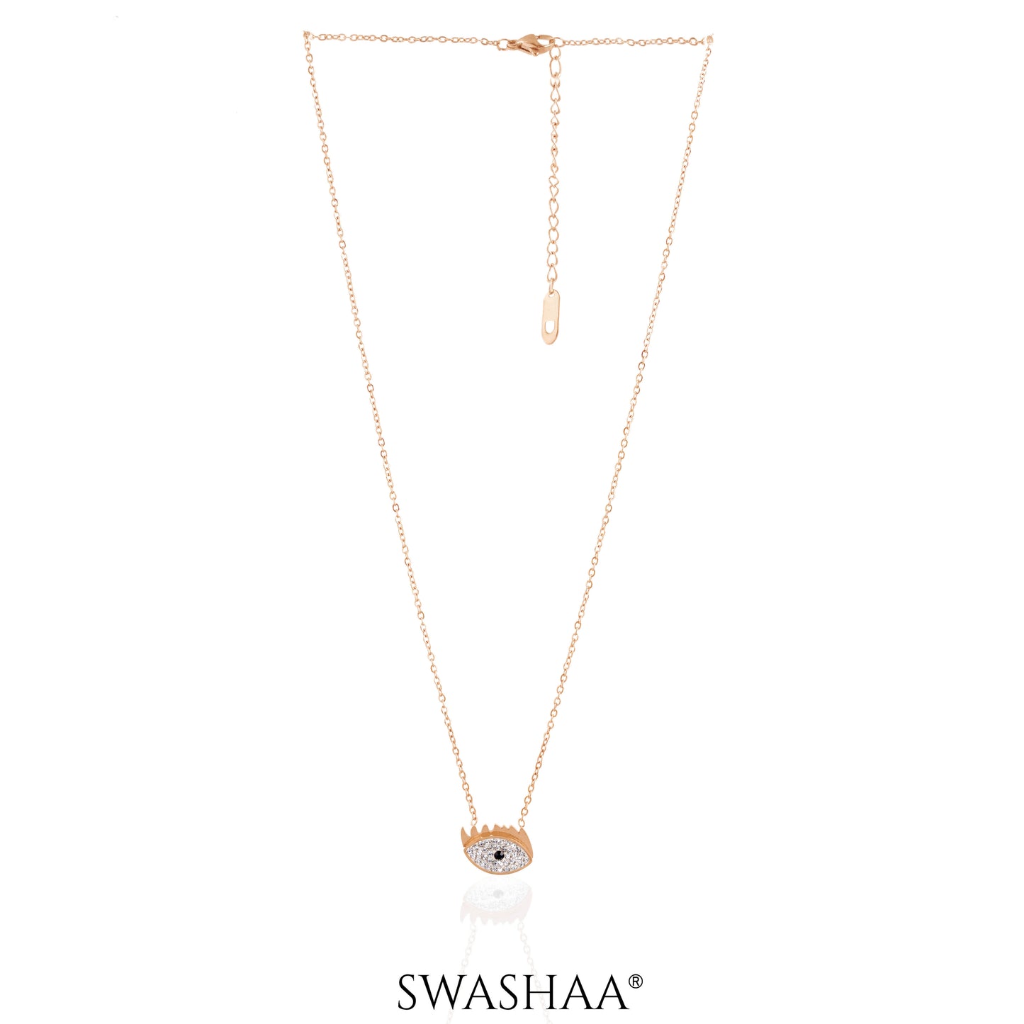 Allika Evil Eye Rosegold Plated Necklace