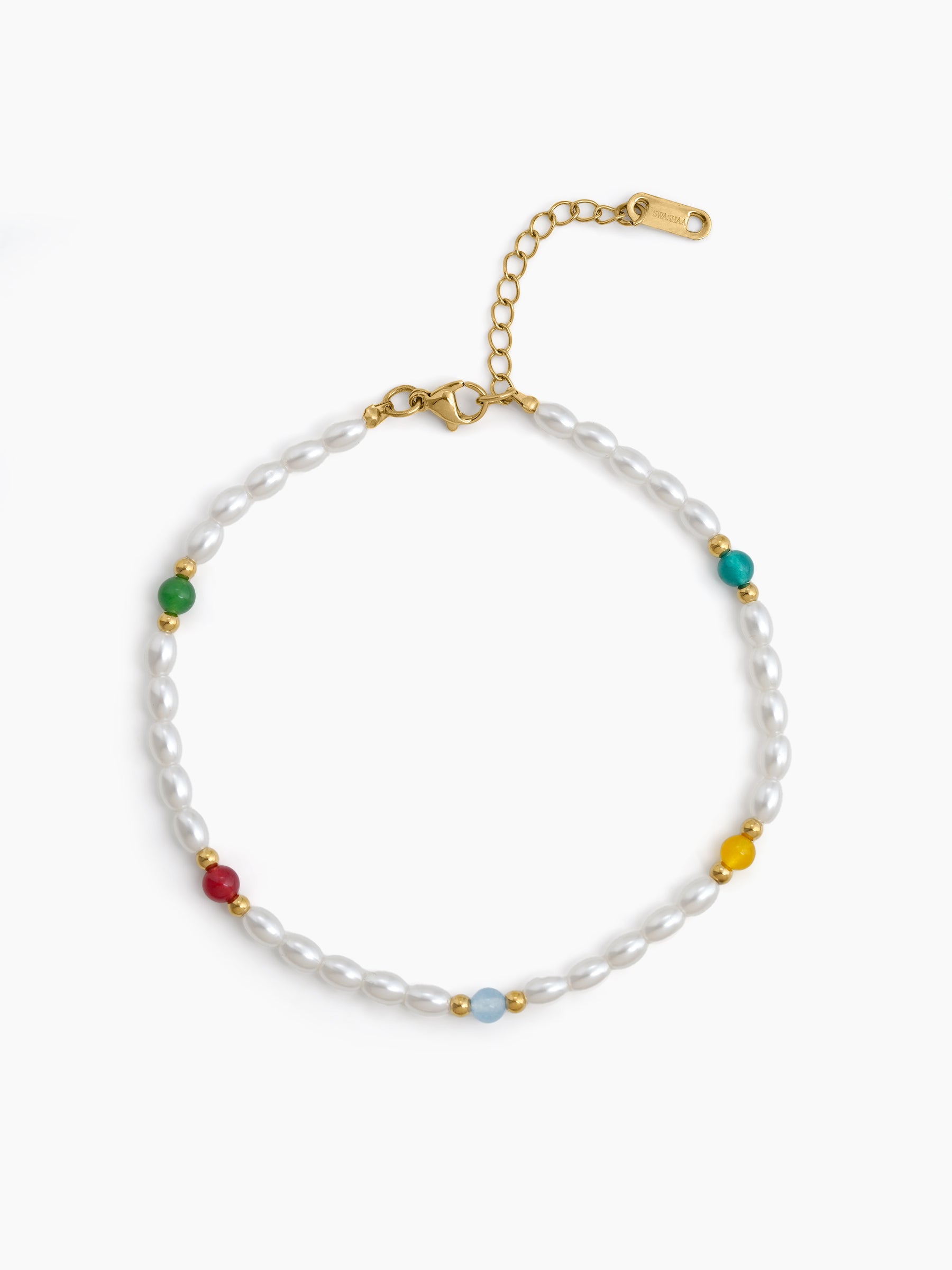 Alya Pearl Women's Anklet - Swashaa