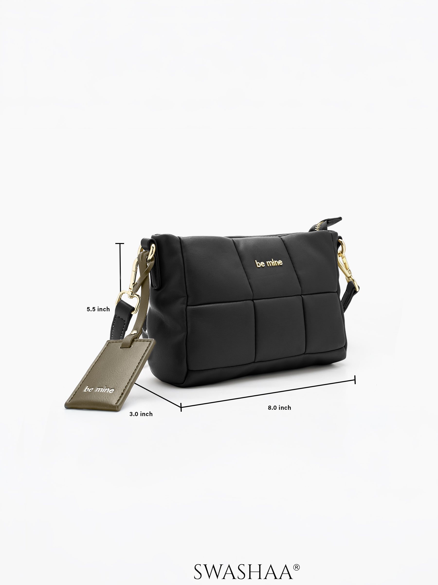 Amora Leather Sling Bag - Swashaa