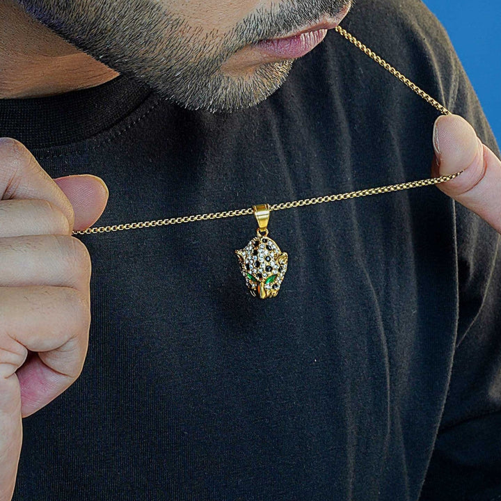 Amur 18K Gold Plated Men's Chain Pendant - Swashaa