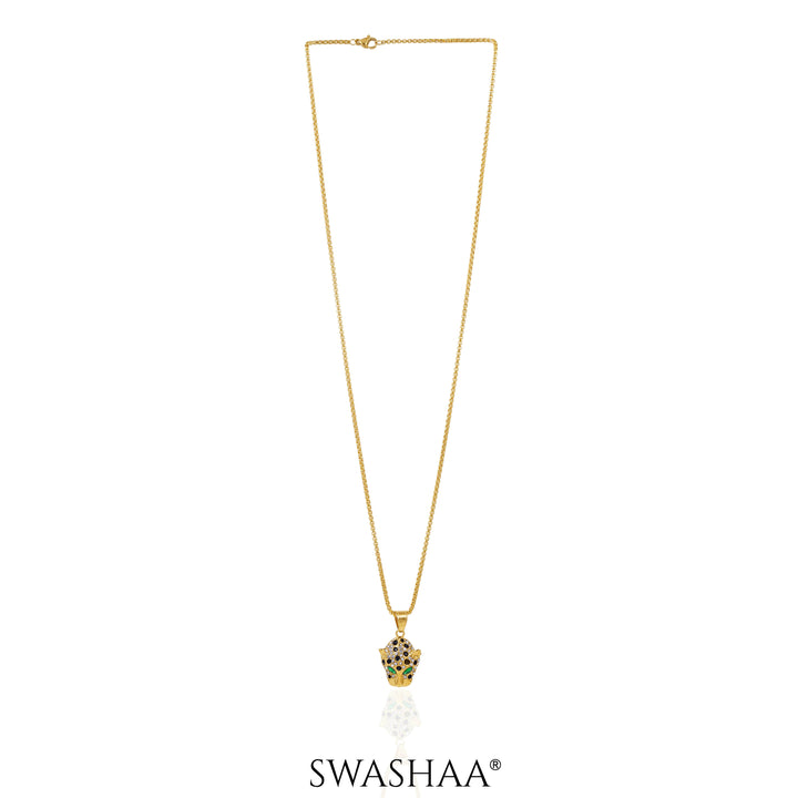 Amur 18K Gold Plated Men's Chain Pendant