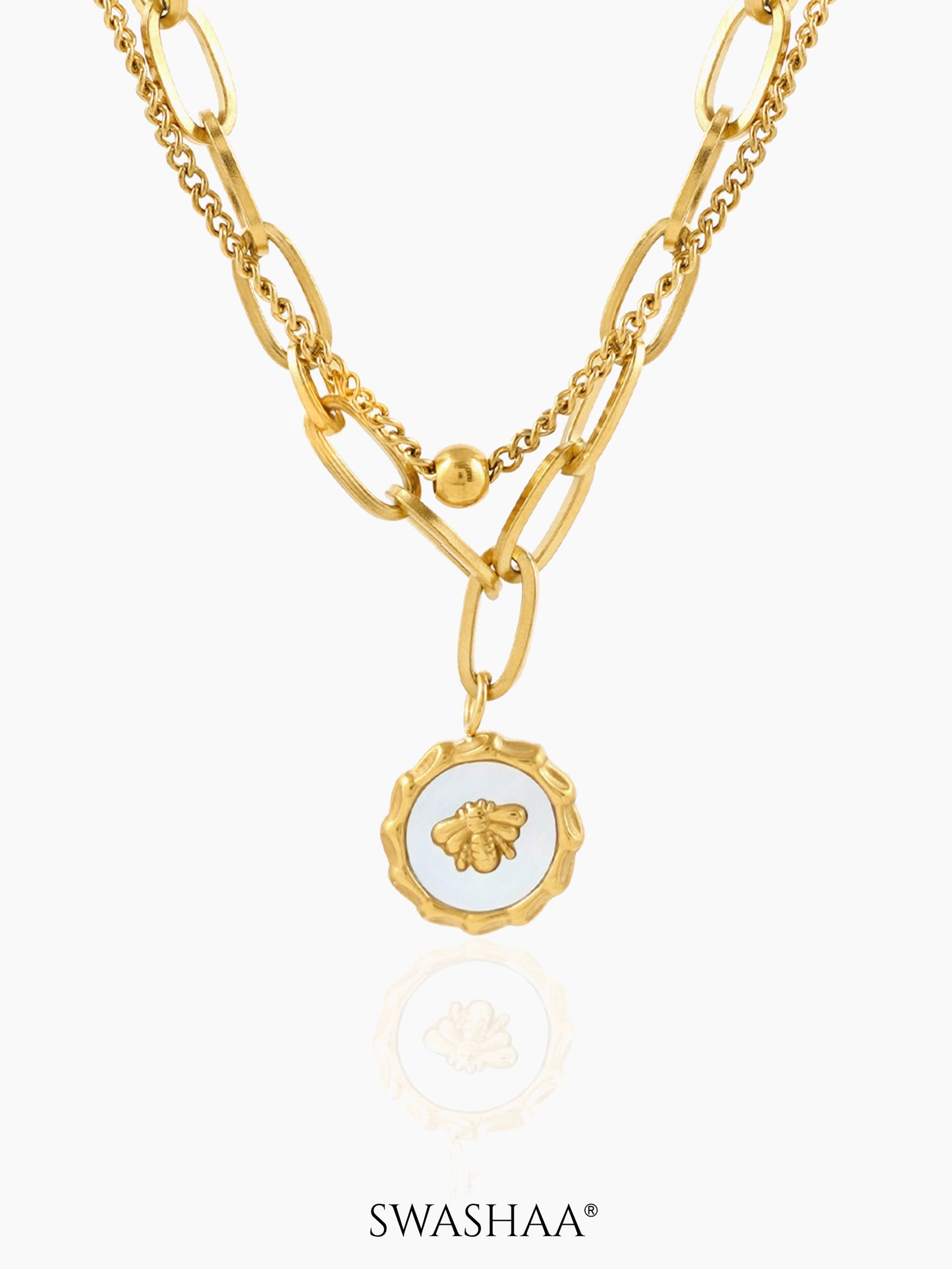 Ana 18K Gold Plated Layered Necklace