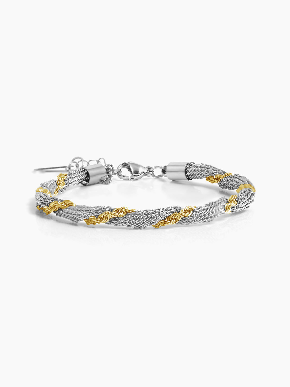 Anori Silver Two Tone Loose Chain Bracelet