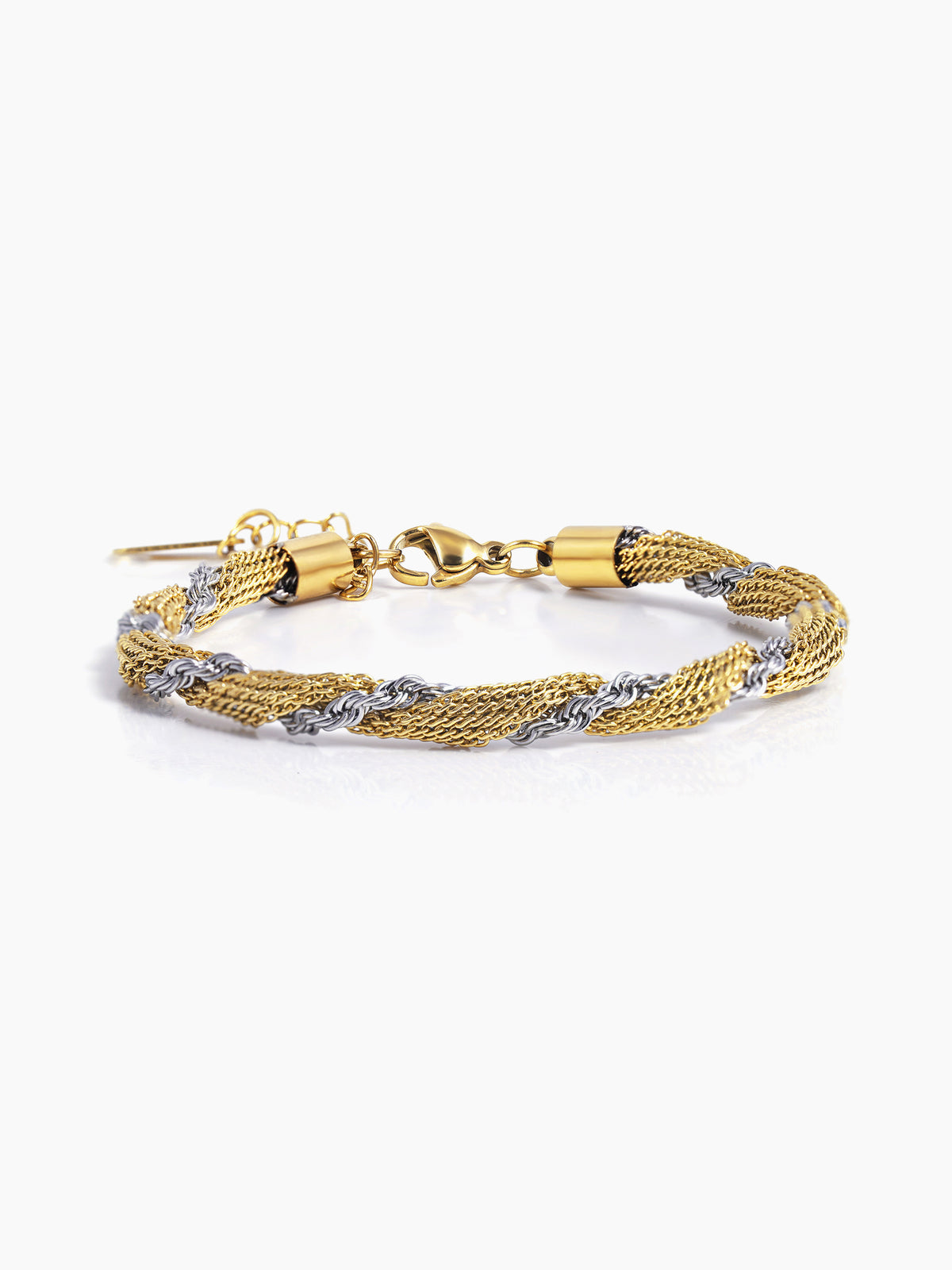 Anori 18K Gold Plated Two Tone Loose Chain Bracelet