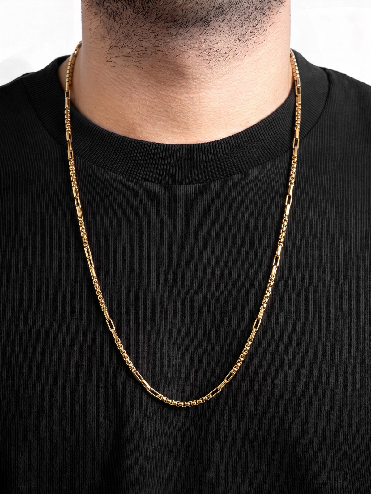 Anton Box Link 18K Gold Plated Men's Chain