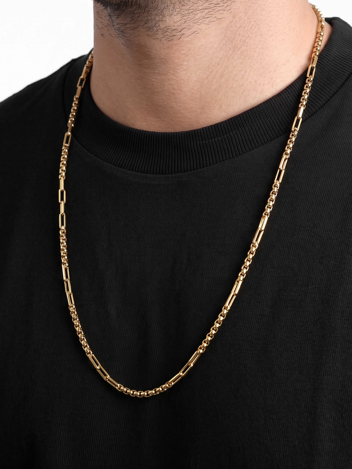 Anton Box Link 18K Gold Plated Men's Chain