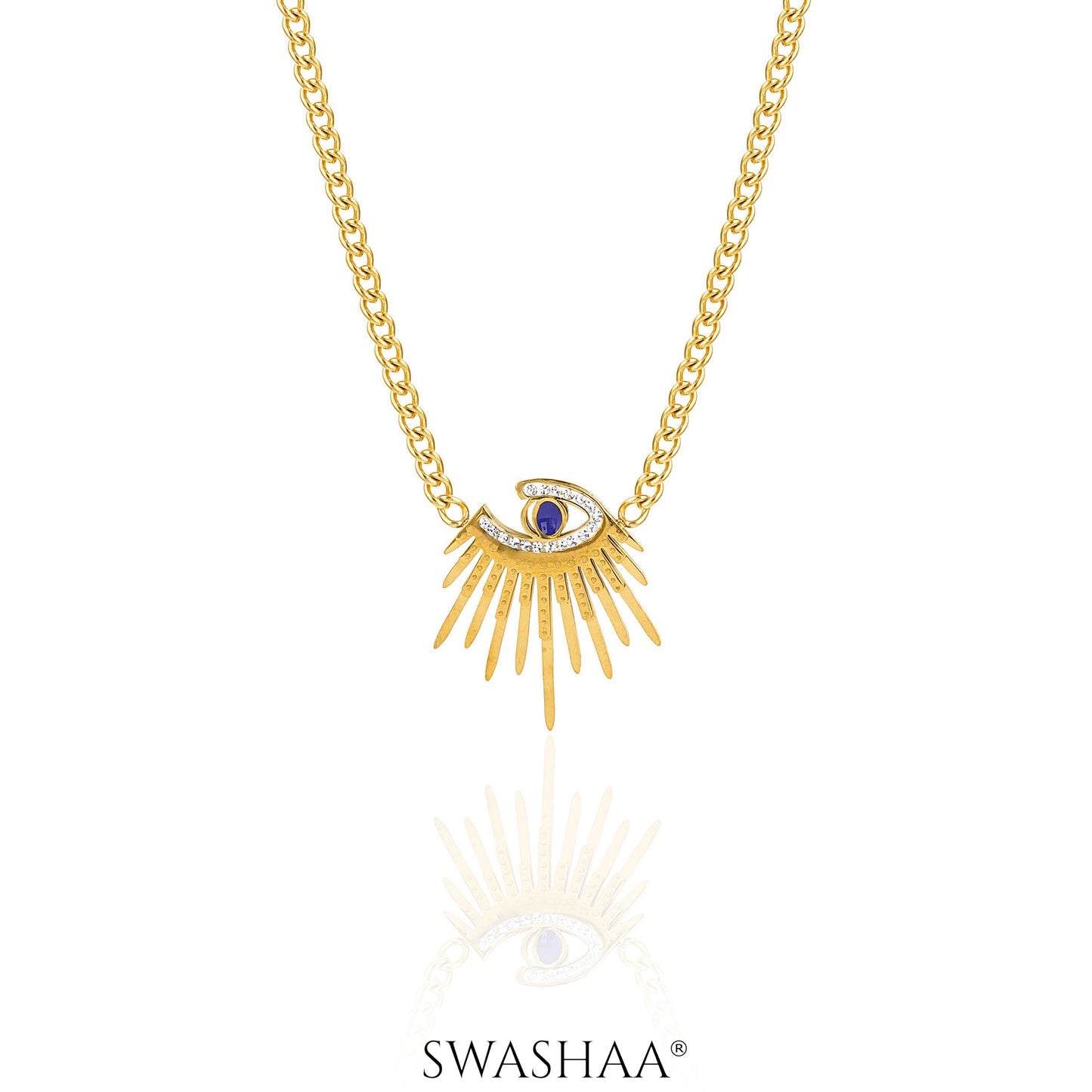 Anubis Eye 18K Gold Plated Necklace