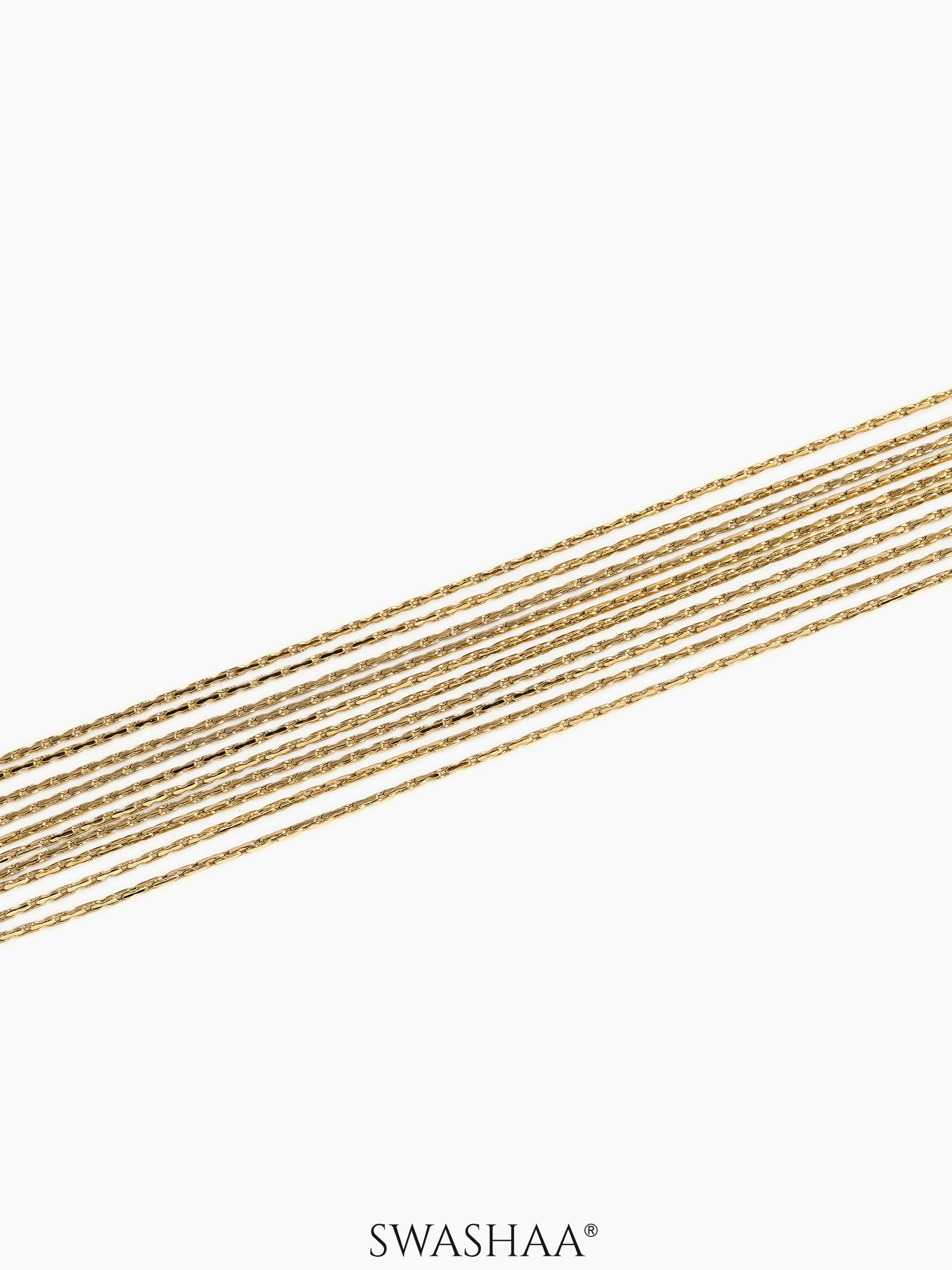 Anya Layered 18k Gold Plated Loose Chain Bracelet