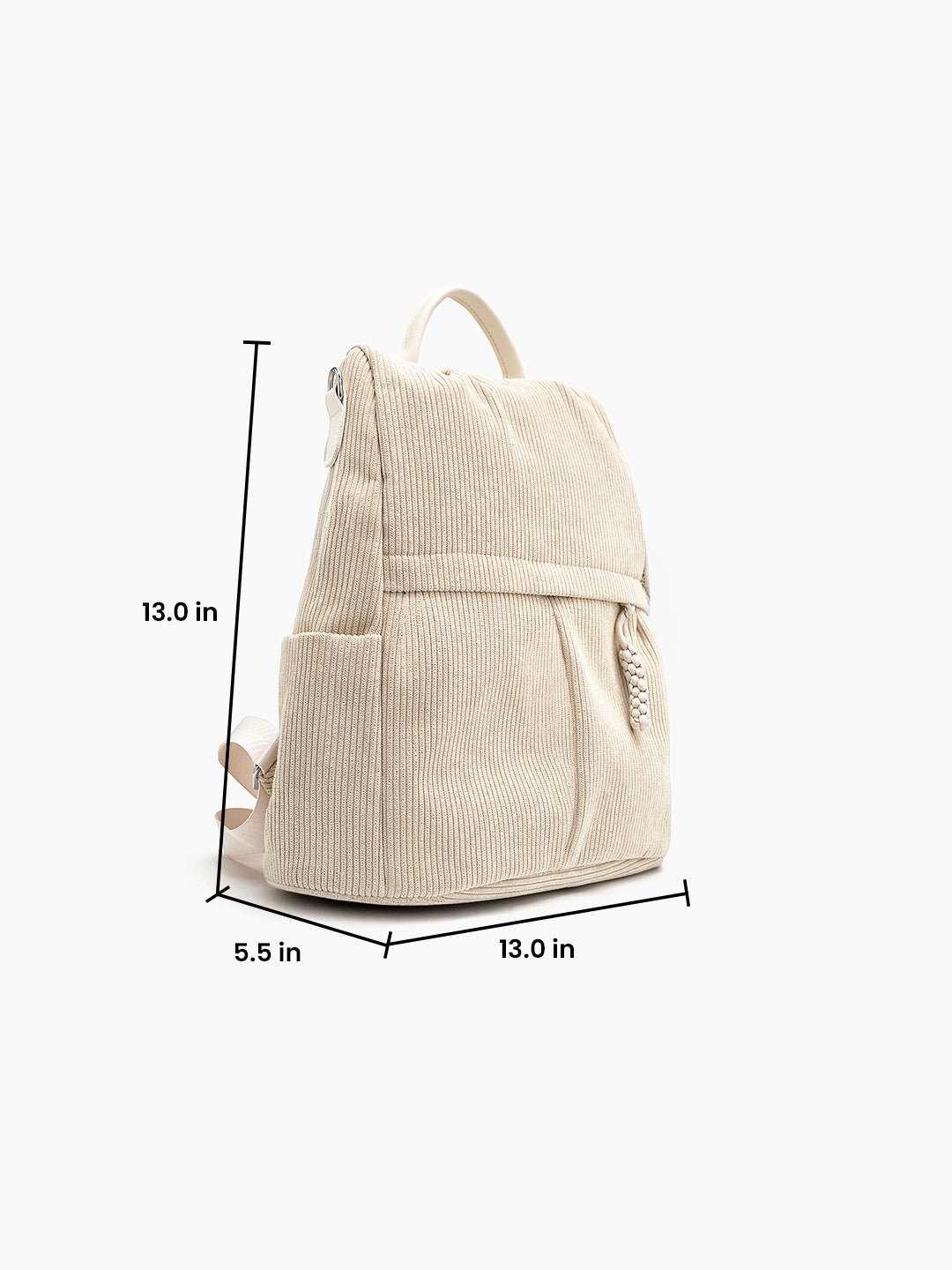 Arden Off White Back Pack Bag - Swashaa