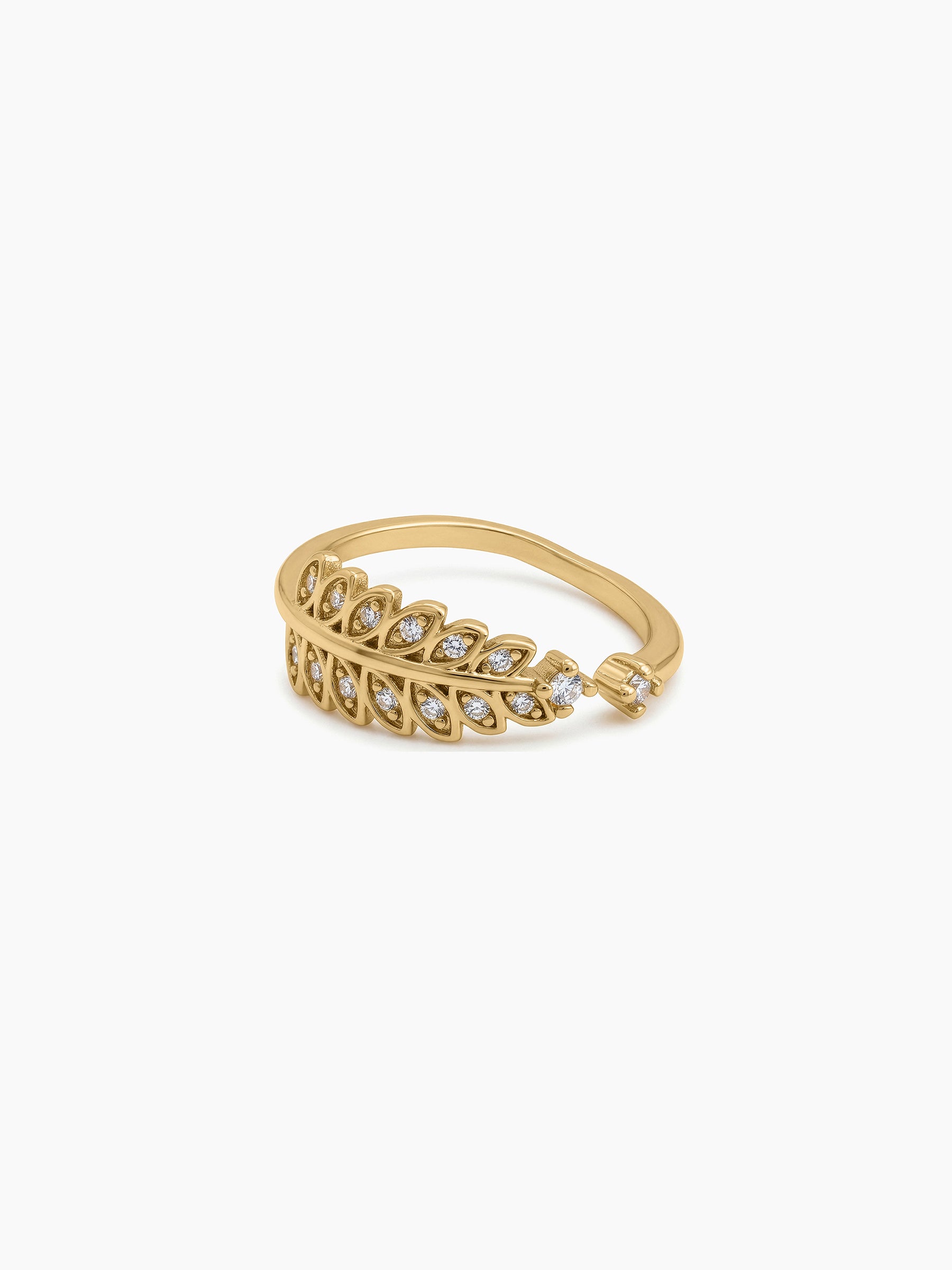 Arelia Diamond 18K Gold Plated Women's Ring - Swashaa
