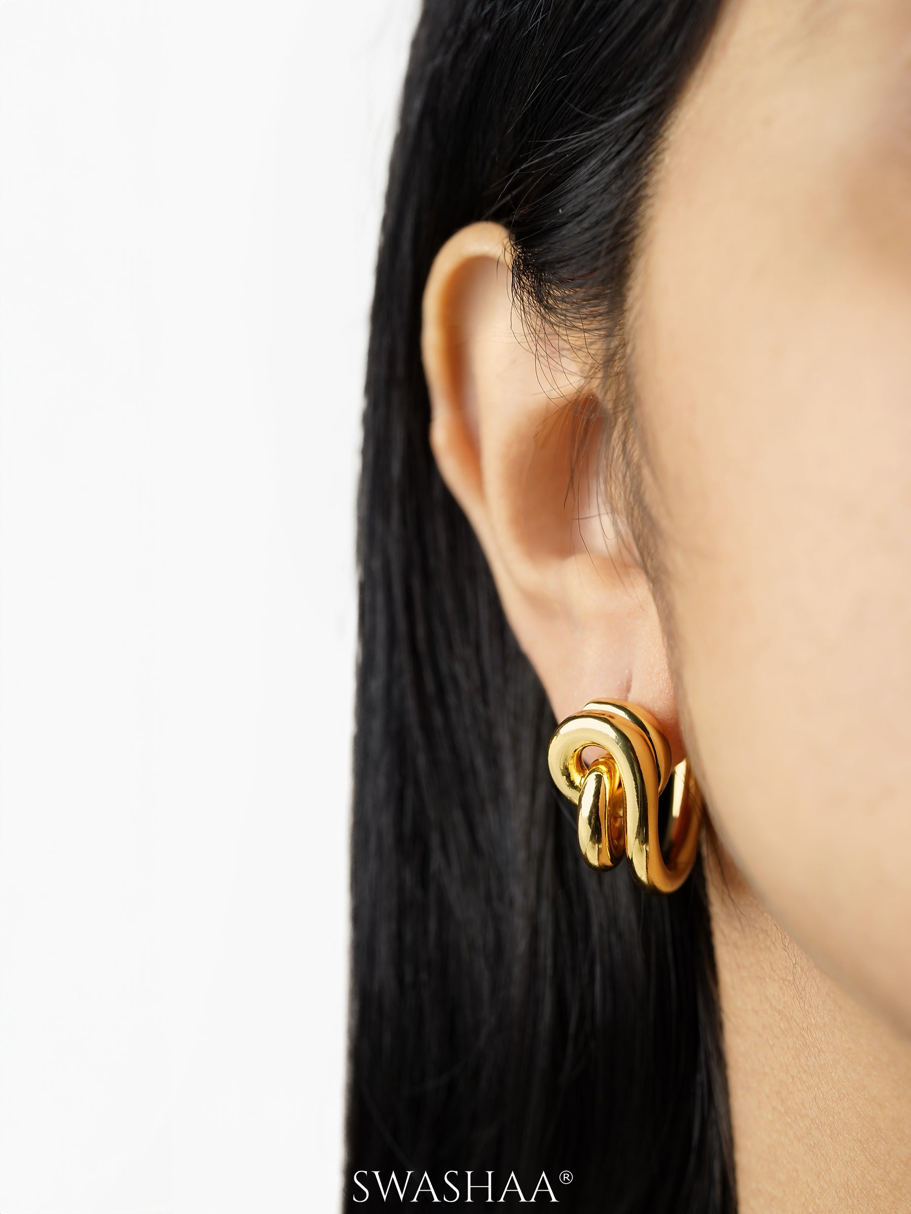 Ariadne Knot 18K Gold Plated Earrings