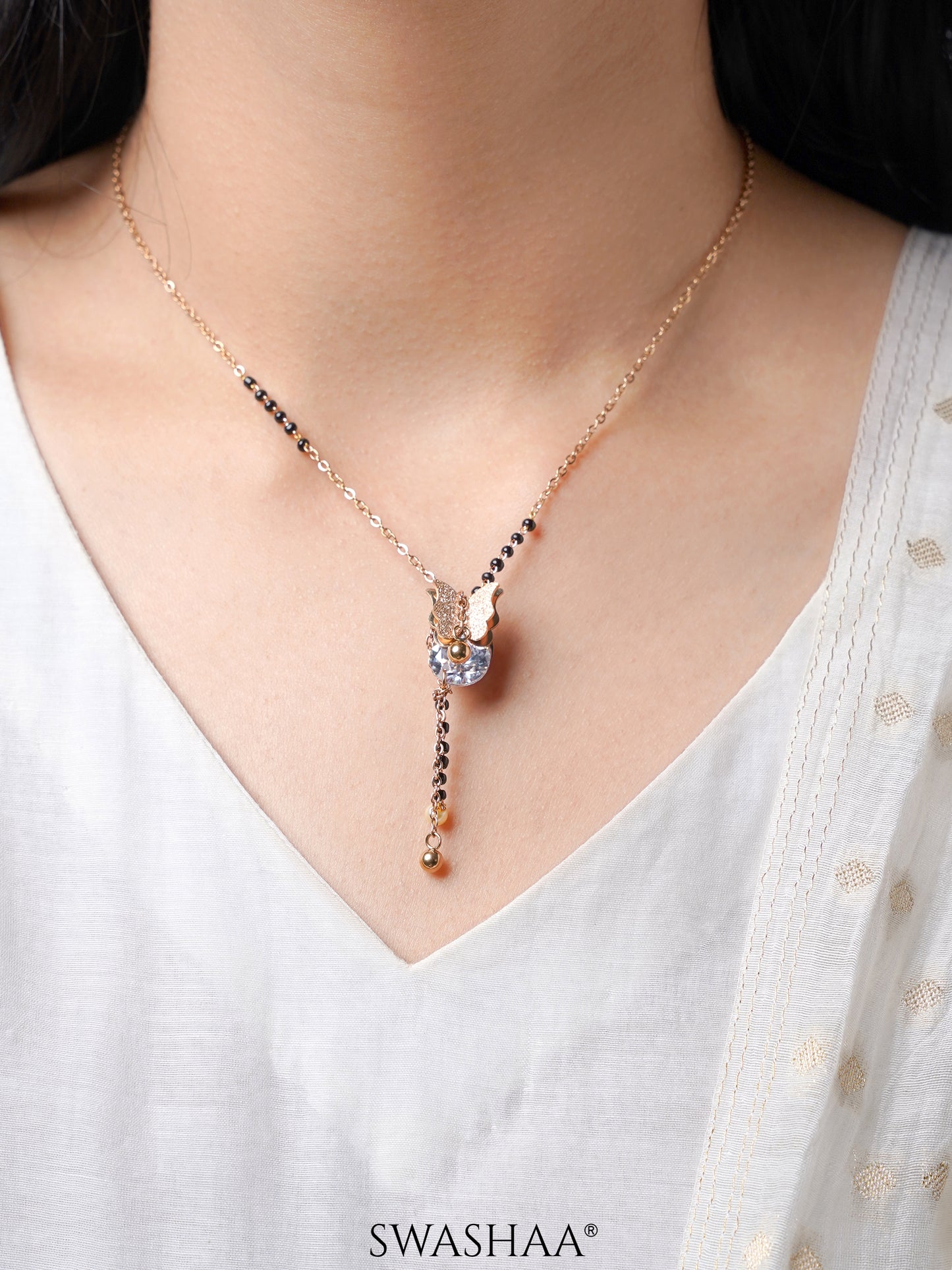 Armani Rosegold Plated Mangalsutra