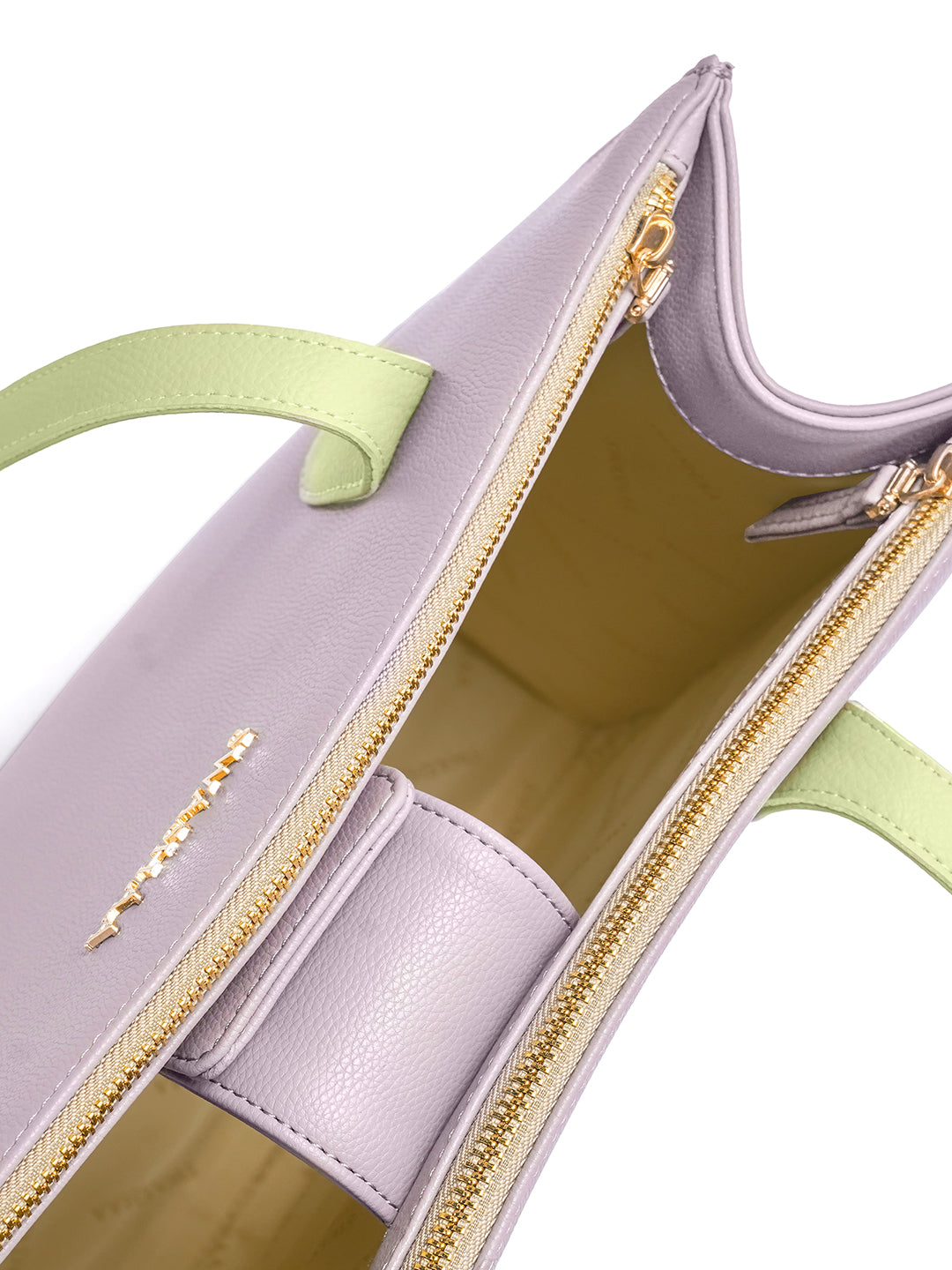 Ashno Lavender Women's Leather Tote Bag