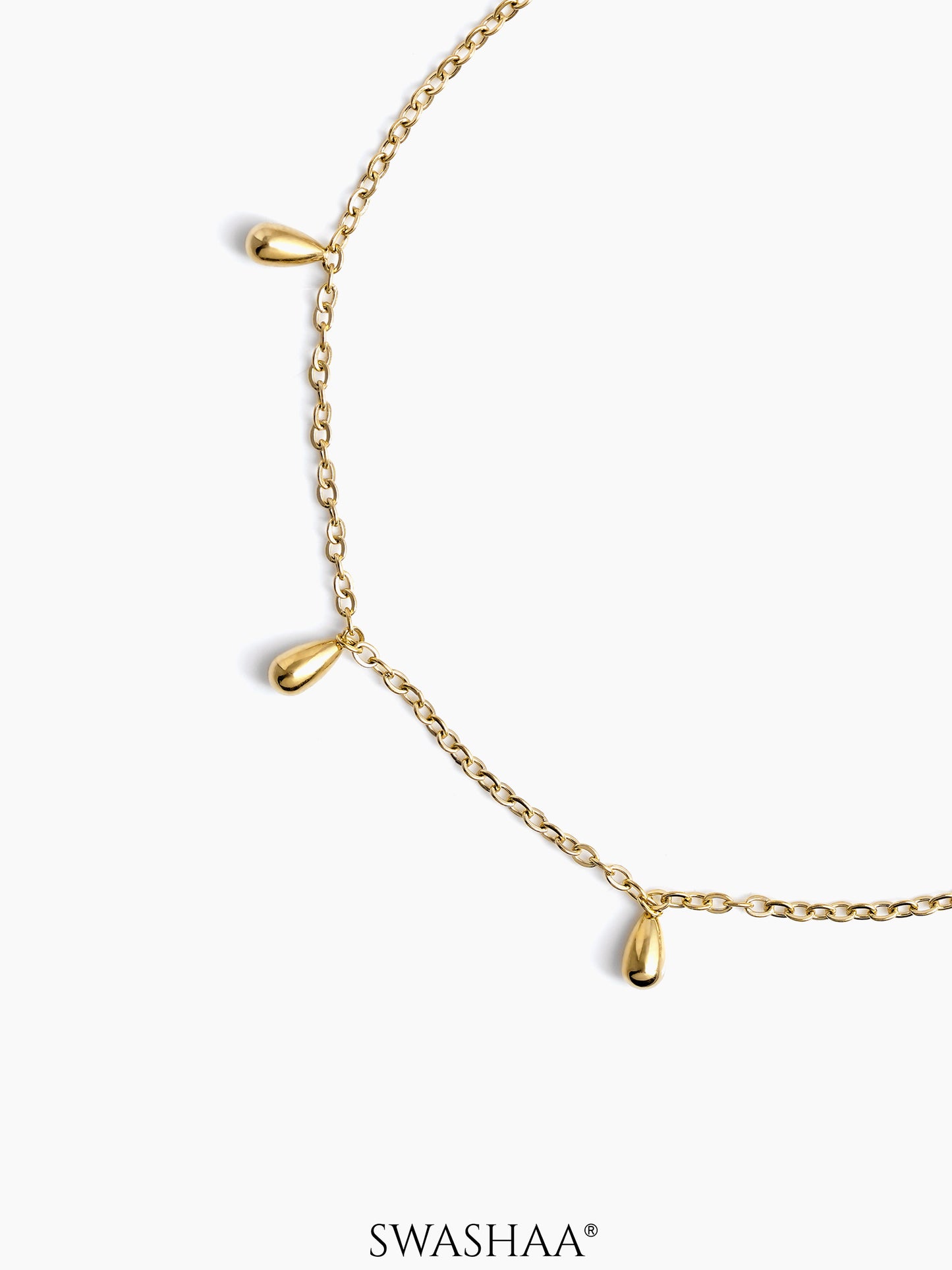 Ava Teardrop Charms Women's Anklet