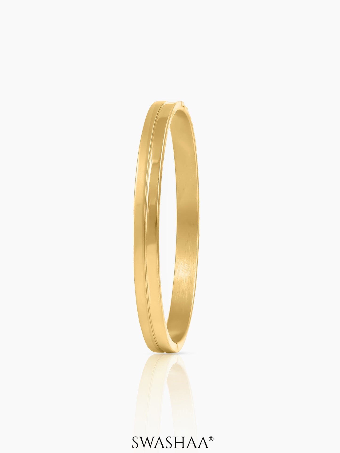 Benjomia Dual Finish 18K Gold Plated Bracelet