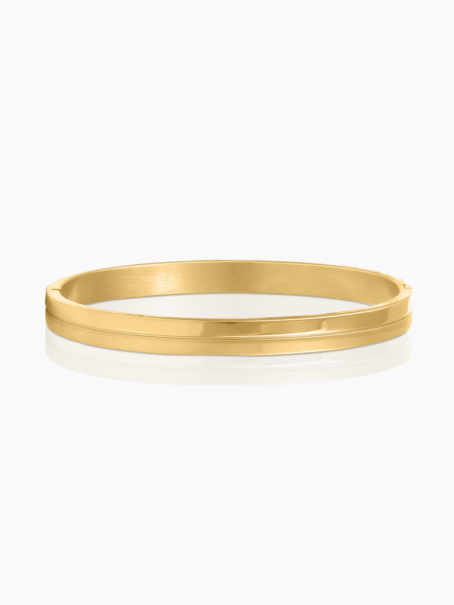 Benjomia Dual Finish 18K Gold Plated Bracelet