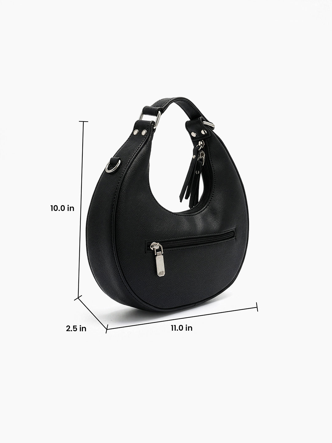 Bianca Black Sling Bag - Swashaa