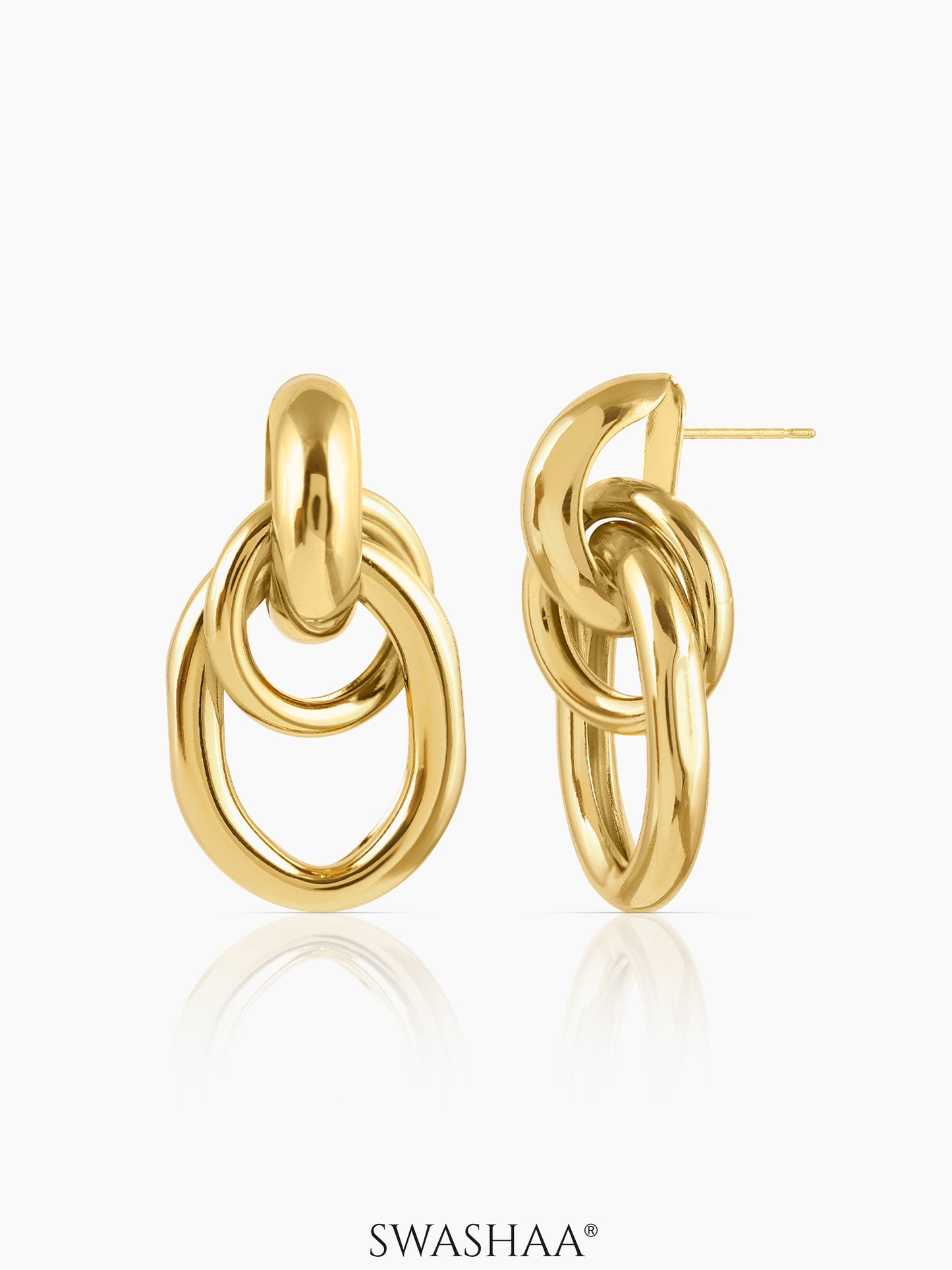 Bianca Knot 18K Gold Plated Earrings