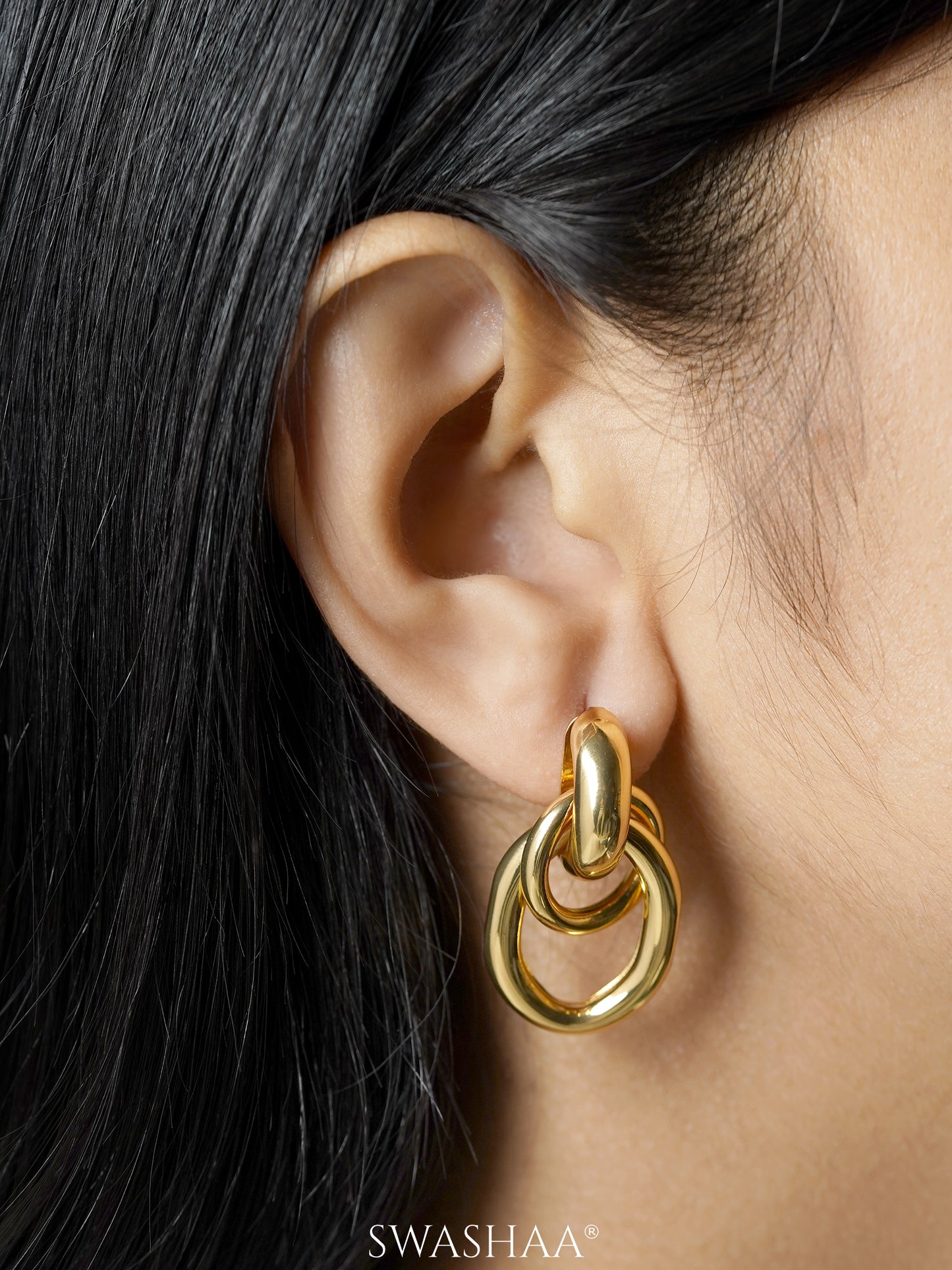 Bianca Knot 18K Gold Plated Earrings
