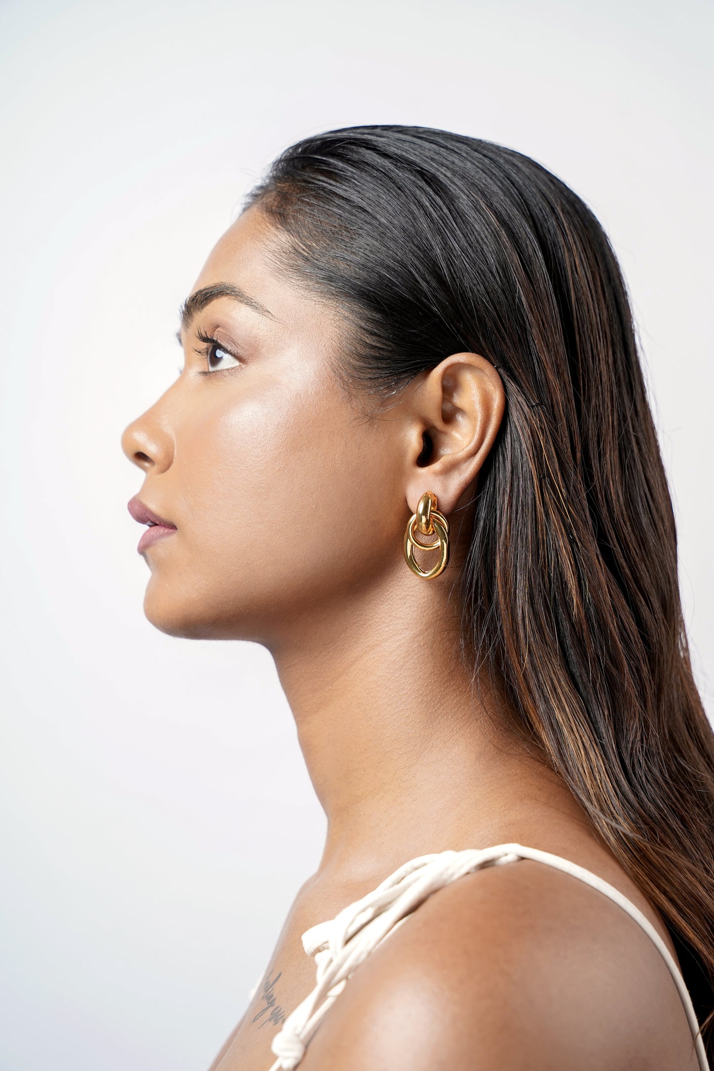 Bianca Knot 18K Gold Plated Earrings