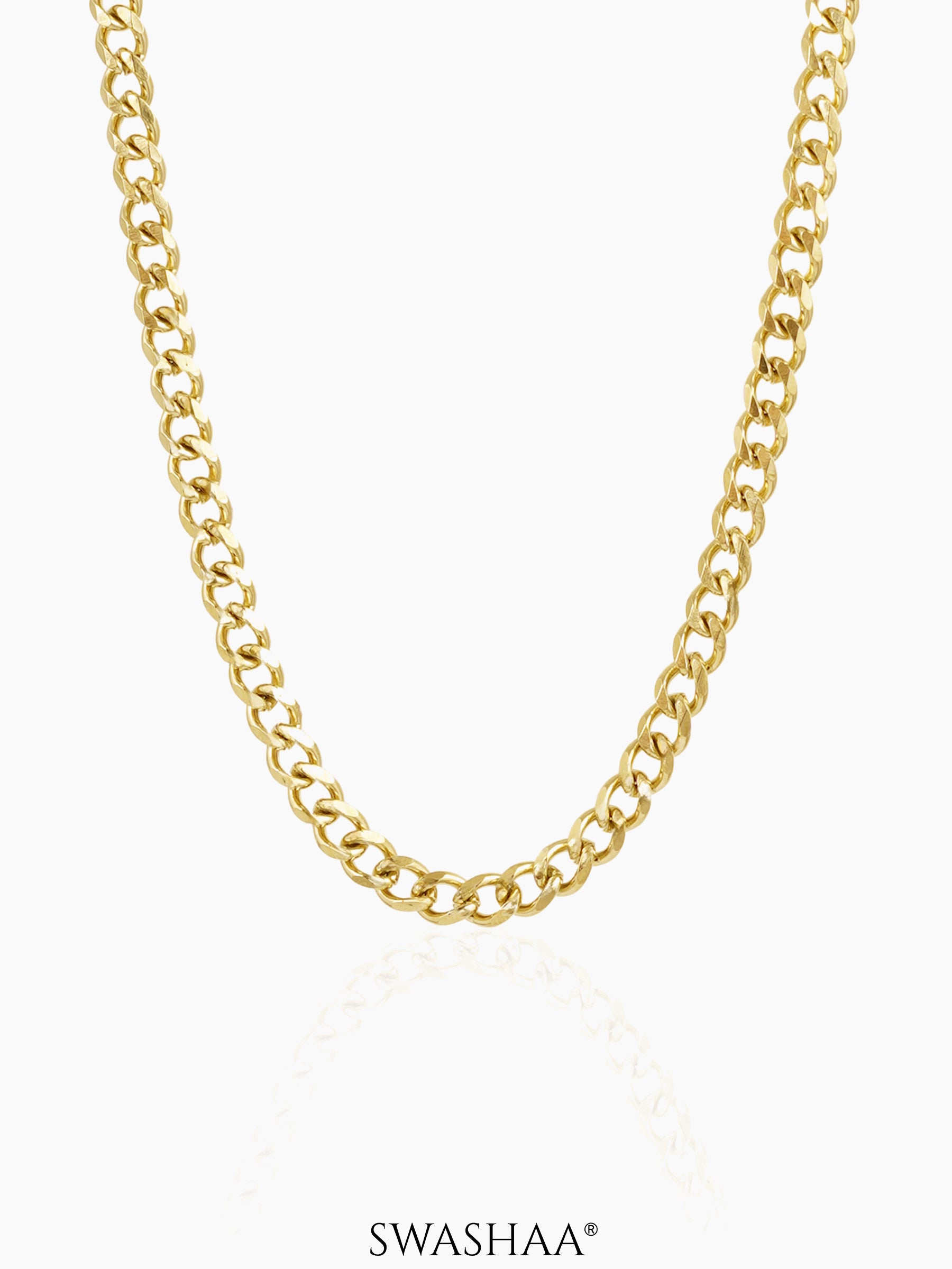 Cuban 18K Gold Plated 6 MM Men's Chain