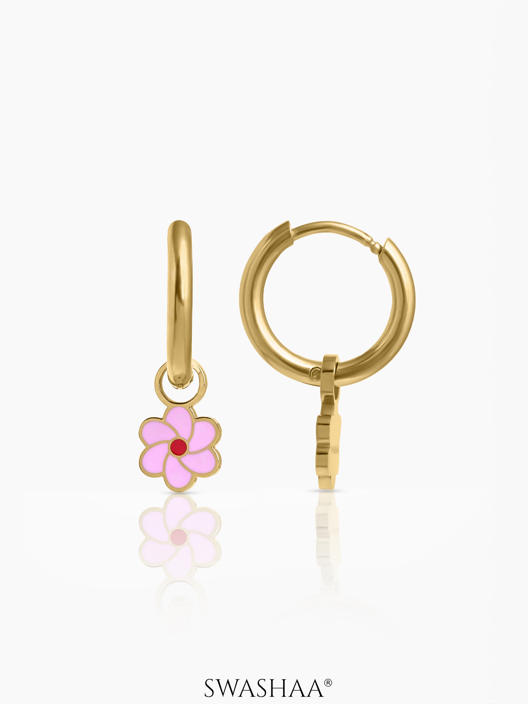 Blossom Love Charms Kid's Jewelry Set Of 2 - Necklace & Earrings