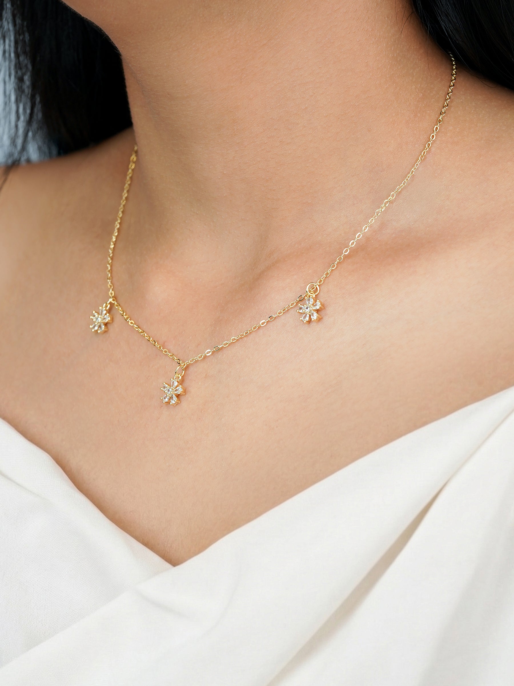 Blossomy 14K Gold Plated Choker - Swashaa