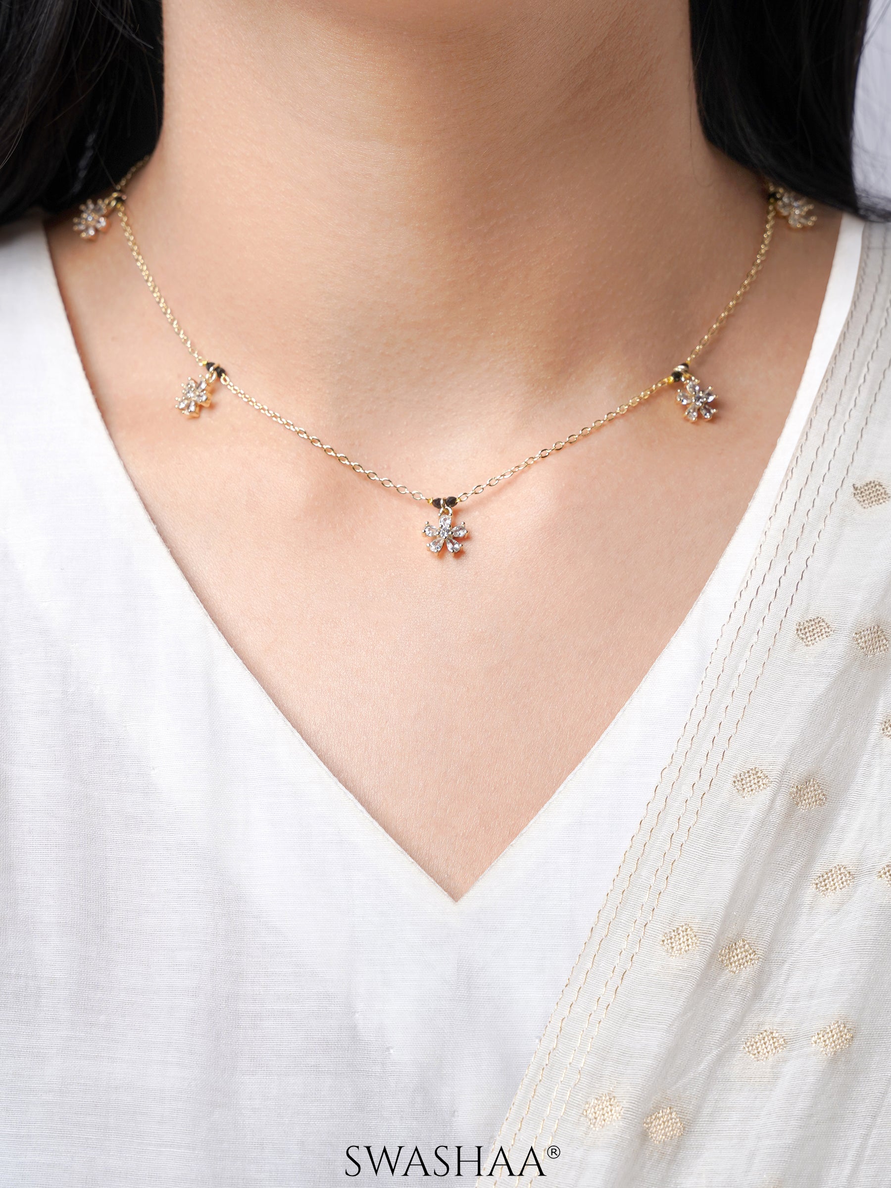 Blossomy 14K Gold Plated Mangalsutra