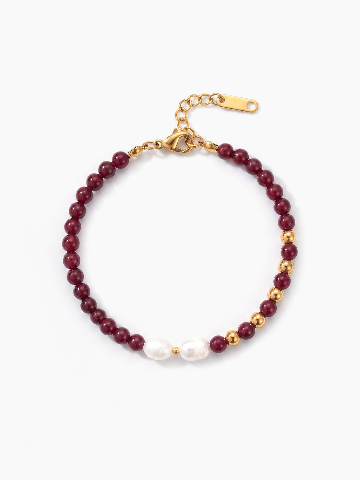 Bonnie Beaded 18K Gold Plated Women's Loose Beaded Bracelet
