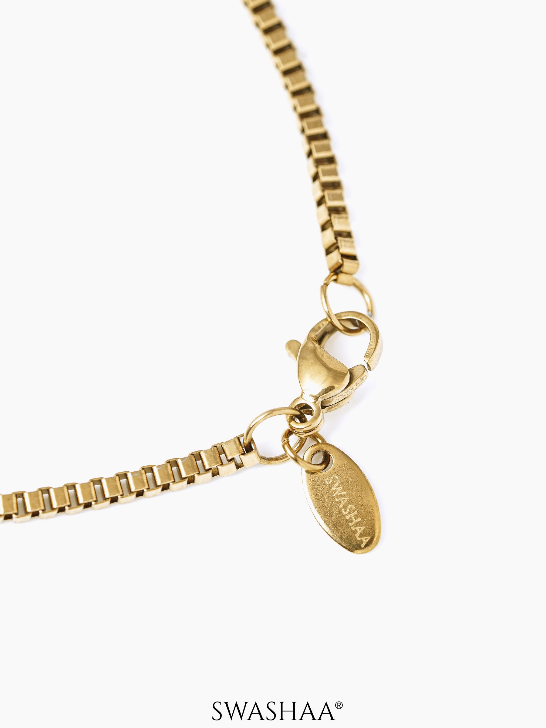 Box Geometric Links 18K Gold Plated 2 MM Men's Chain