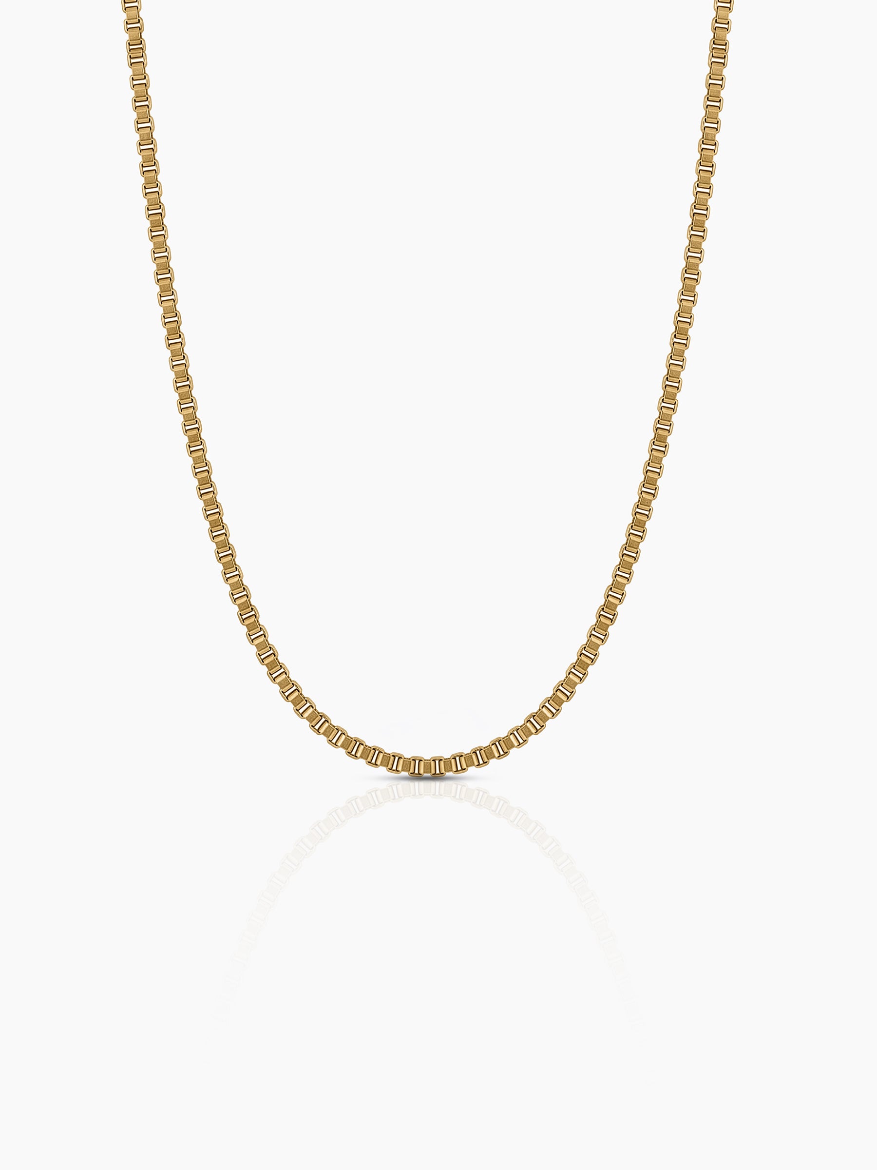 Box Chain 18K Gold Plated 2MM Kid's Chain