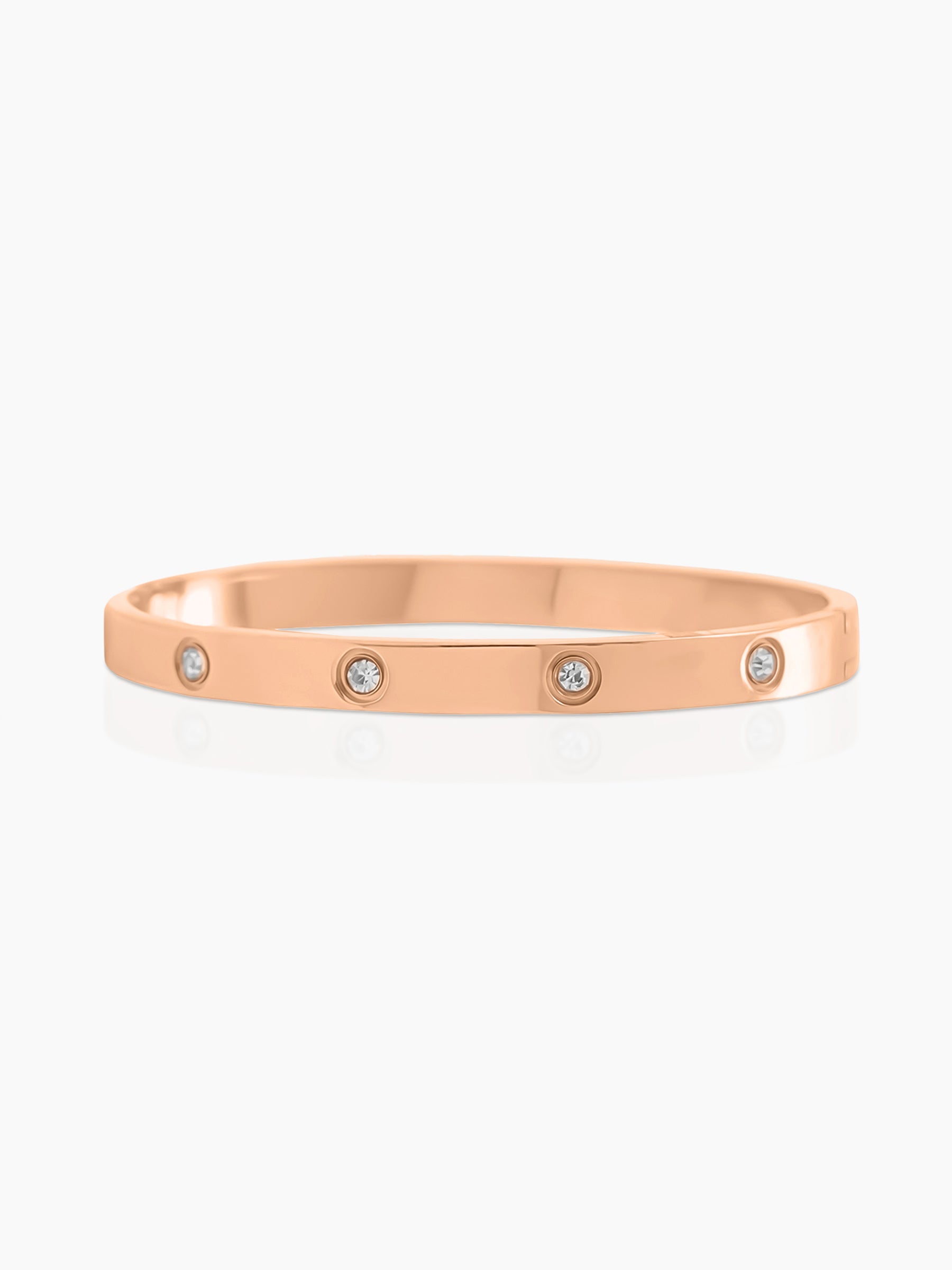 Bree Band Diamond Rosegold Plated Bracelet