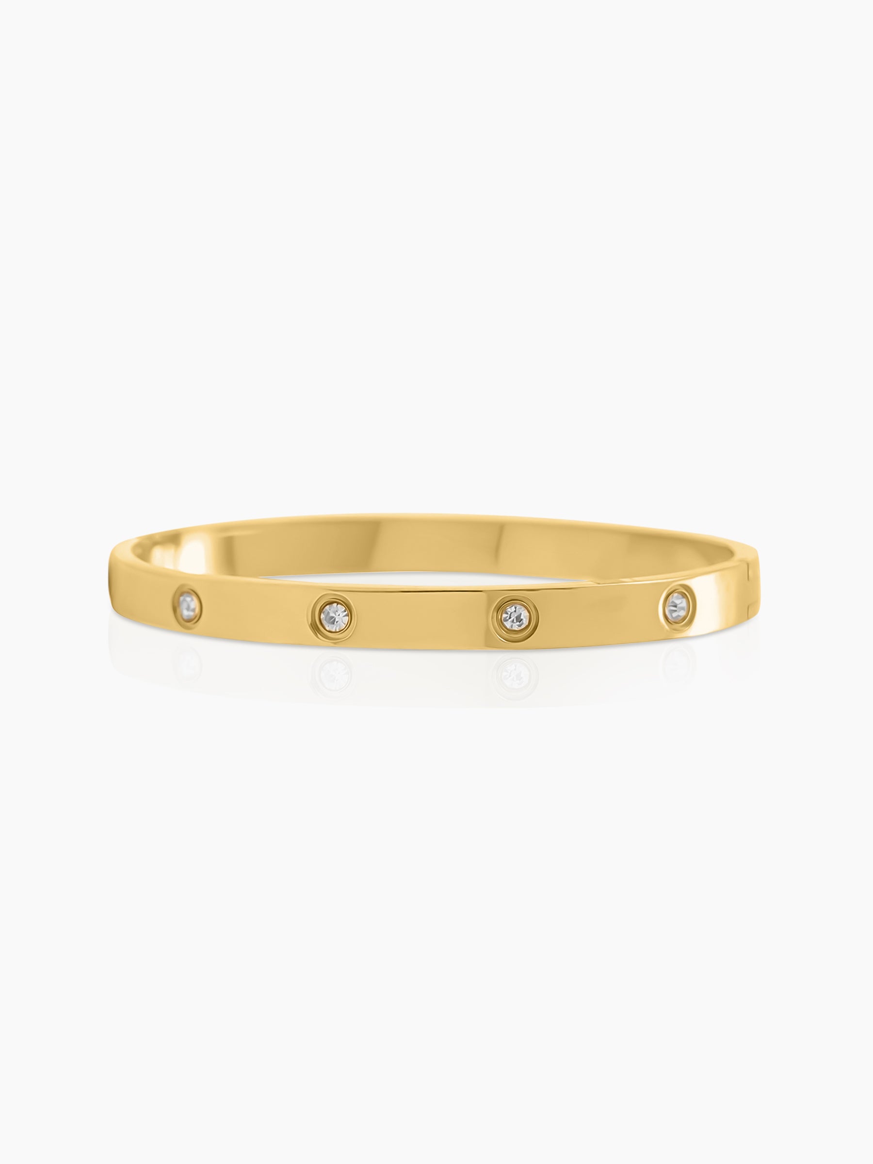 Bree Band Diamond 18K Gold Plated Bracelet