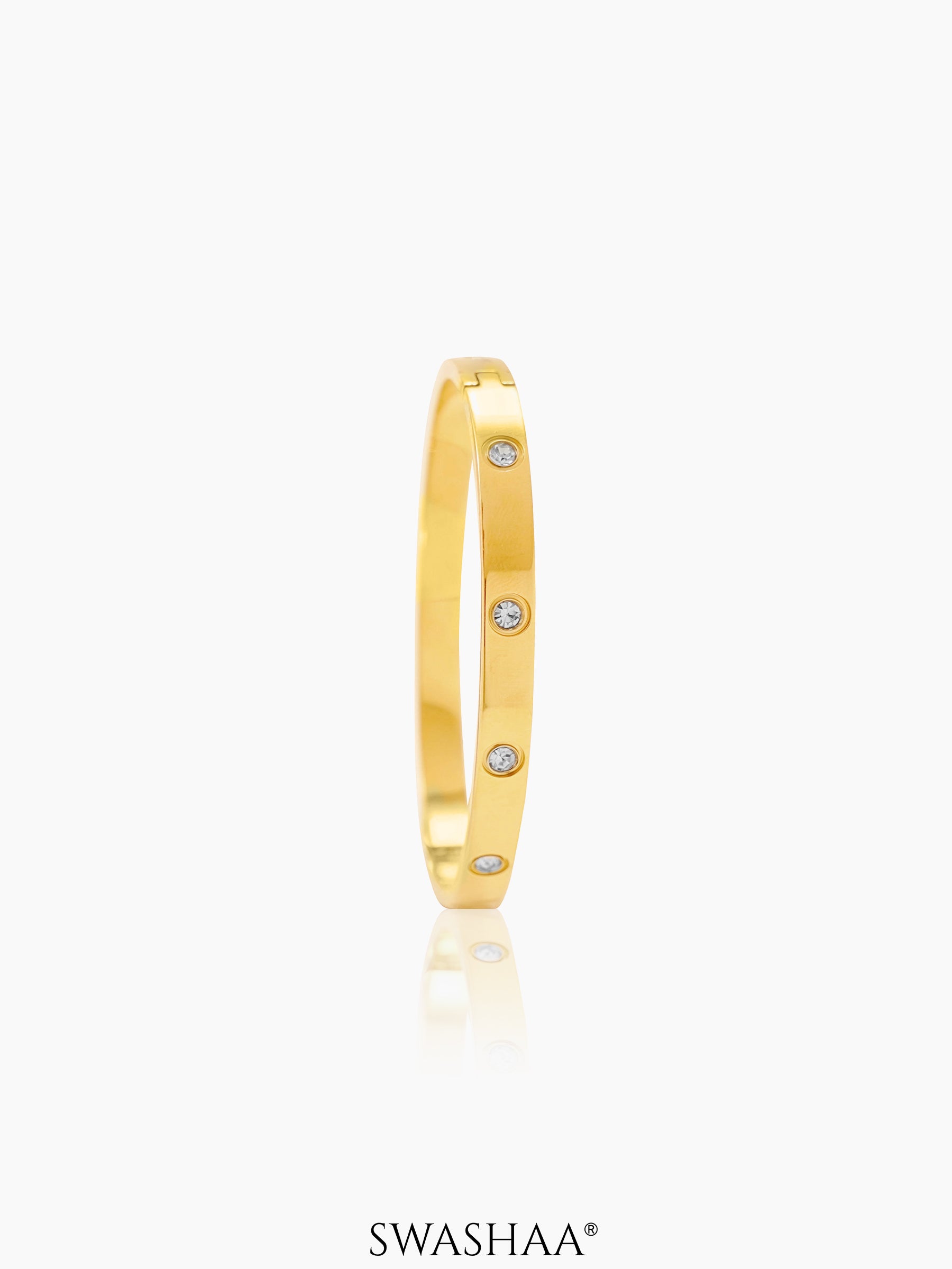 Bree Band Diamond 18K Gold Plated Bracelet